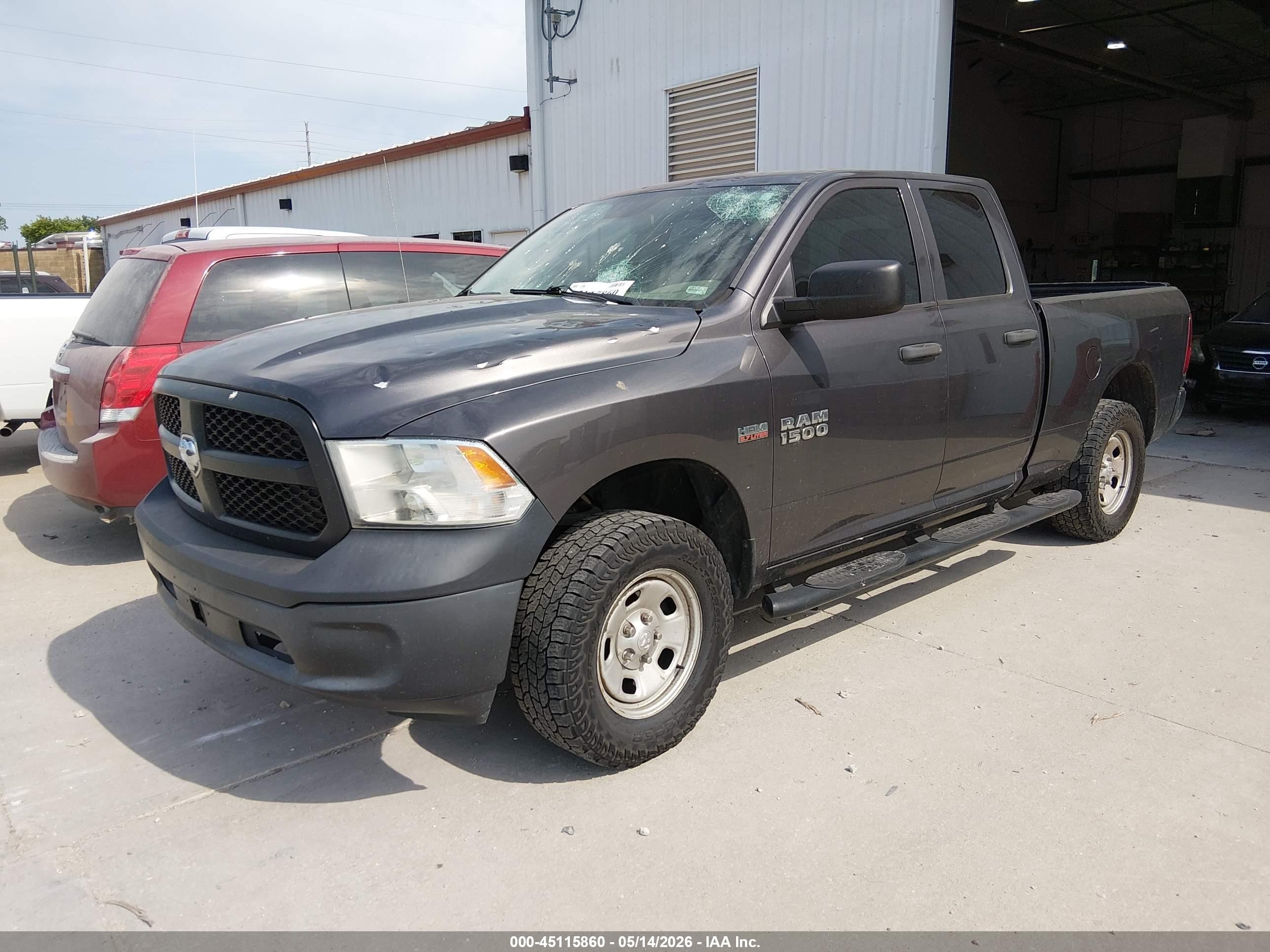 2016 Ram 1500 Tradesman Gray vin: 1C6RR7FT3GS126981