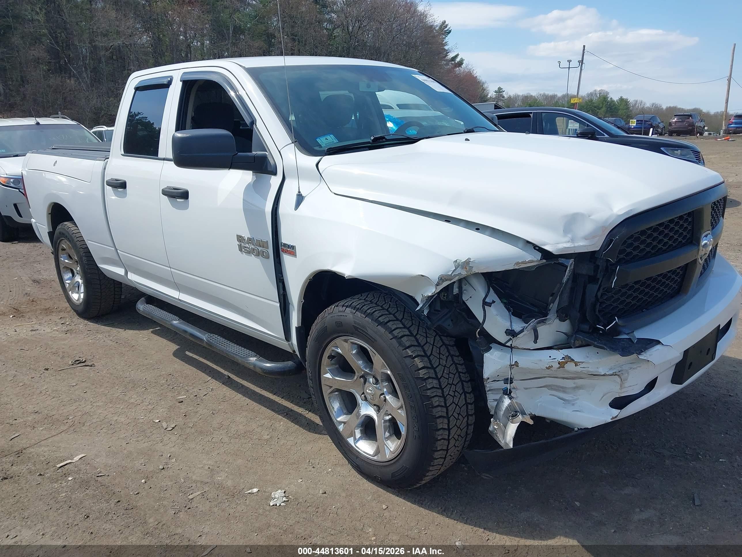 2013 Ram 1500 Tradesman White vin: 1C6RR7FT4DS713850