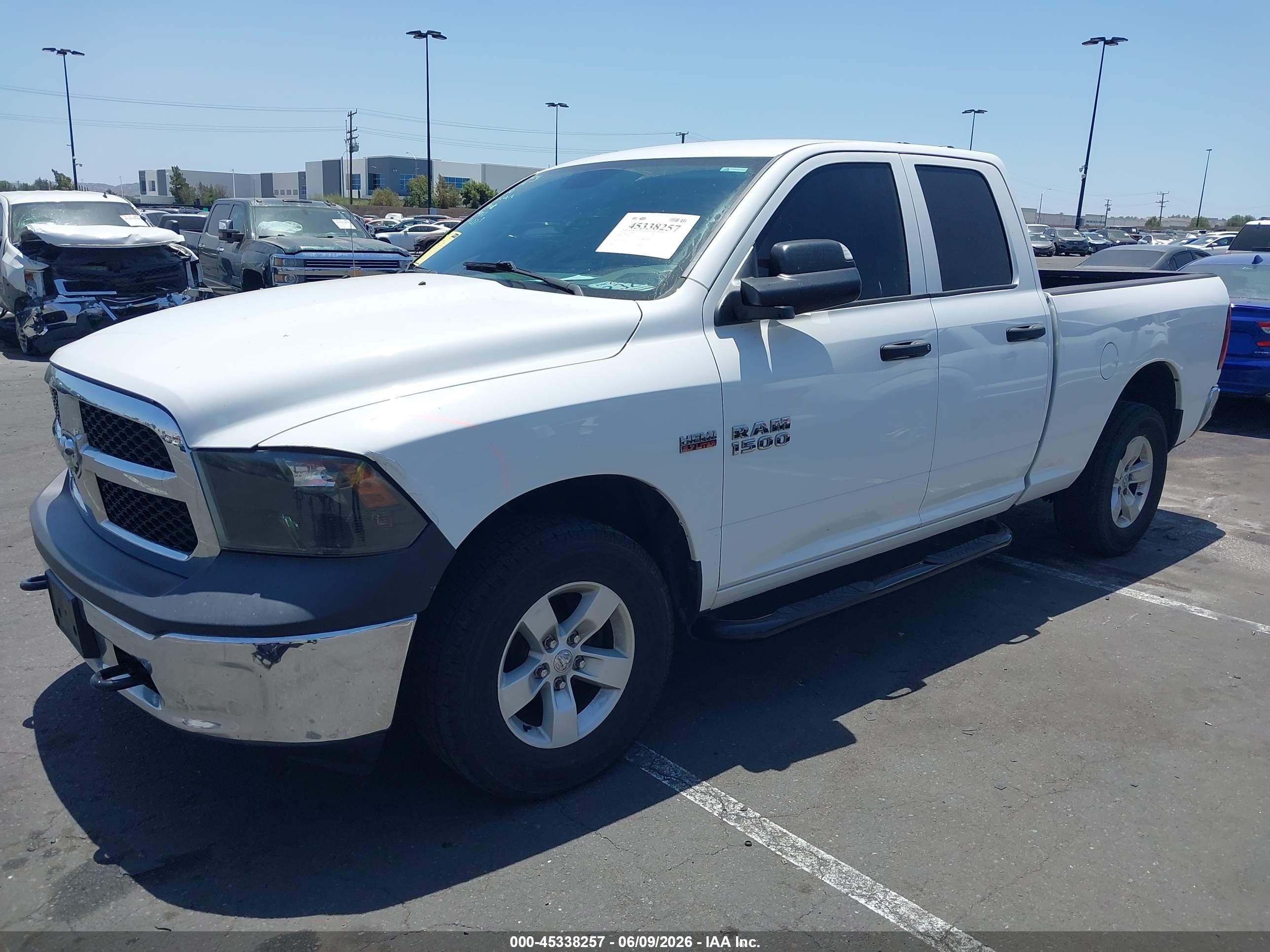 2014 Ram 1500 Tradesman Белый vin: 1C6RR7FT4ES234877