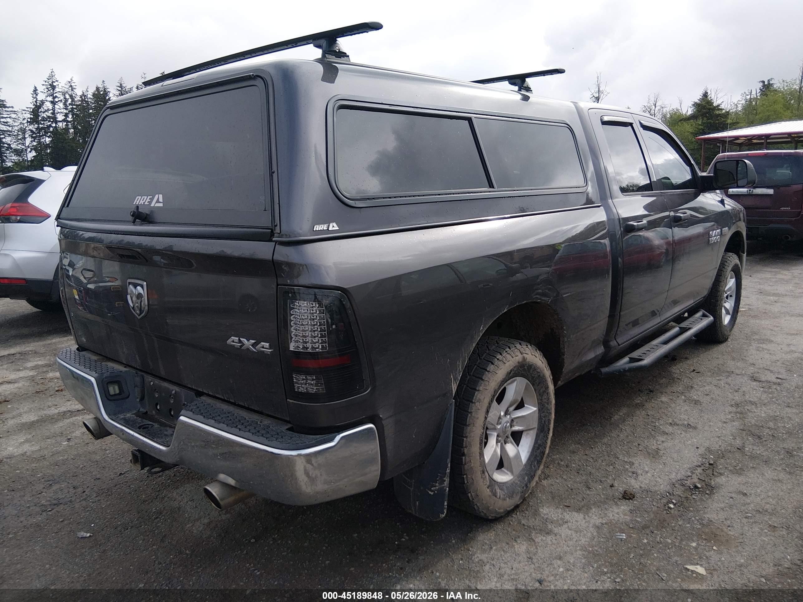 2015 Ram 1500 Tradesman Gray vin: 1C6RR7FT4FS538079
