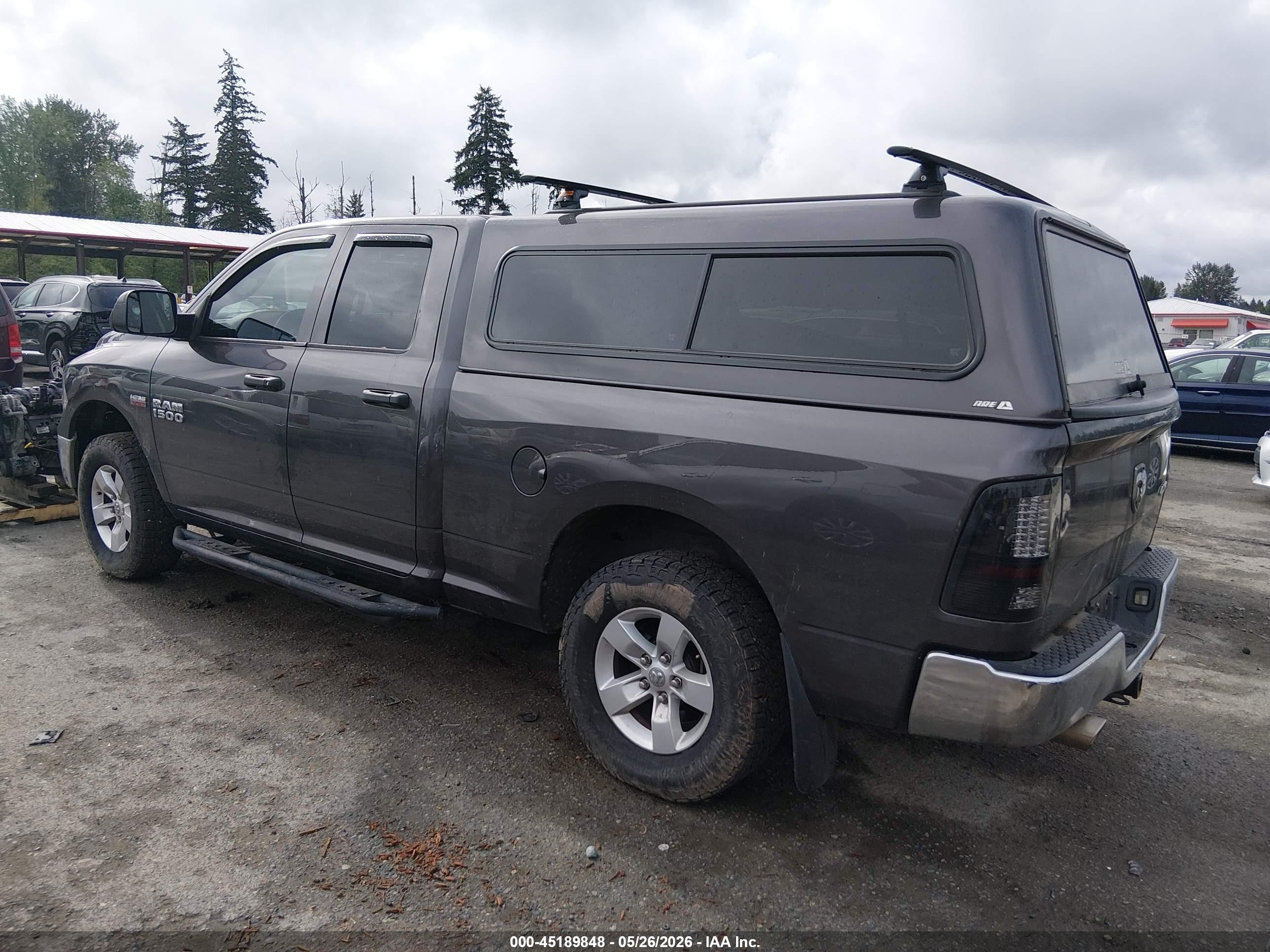 2015 Ram 1500 Tradesman Gray vin: 1C6RR7FT4FS538079