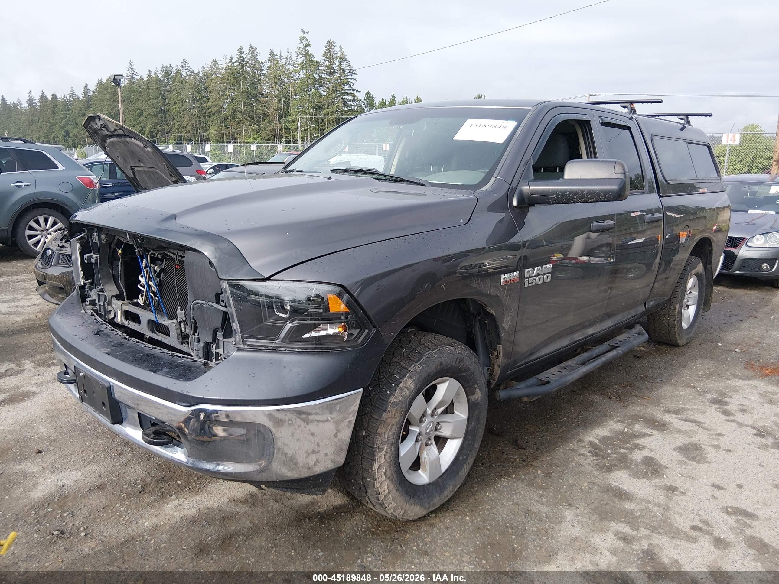 2015 Ram 1500 Tradesman Gray vin: 1C6RR7FT4FS538079