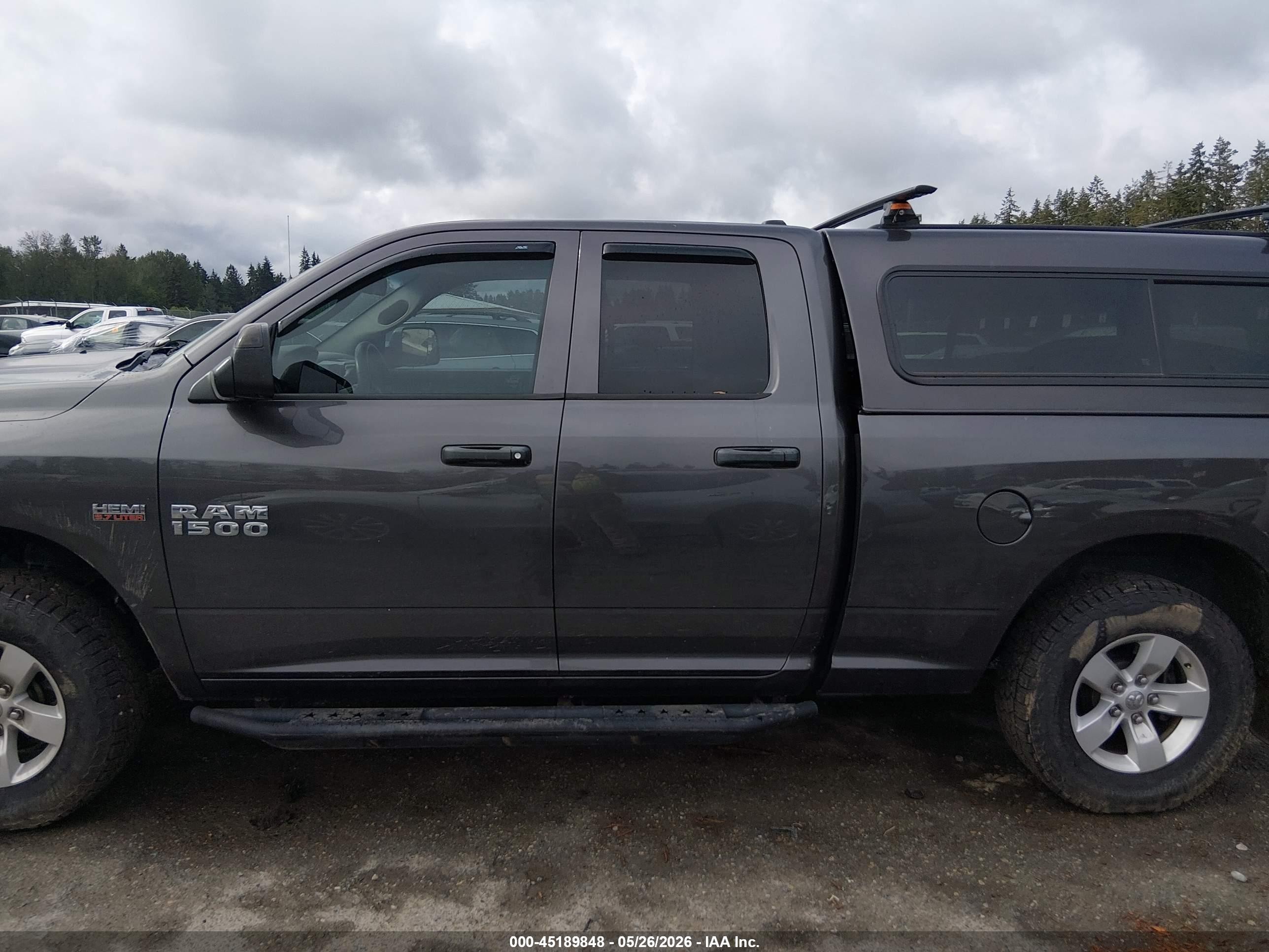 2015 Ram 1500 Tradesman Gray vin: 1C6RR7FT4FS538079