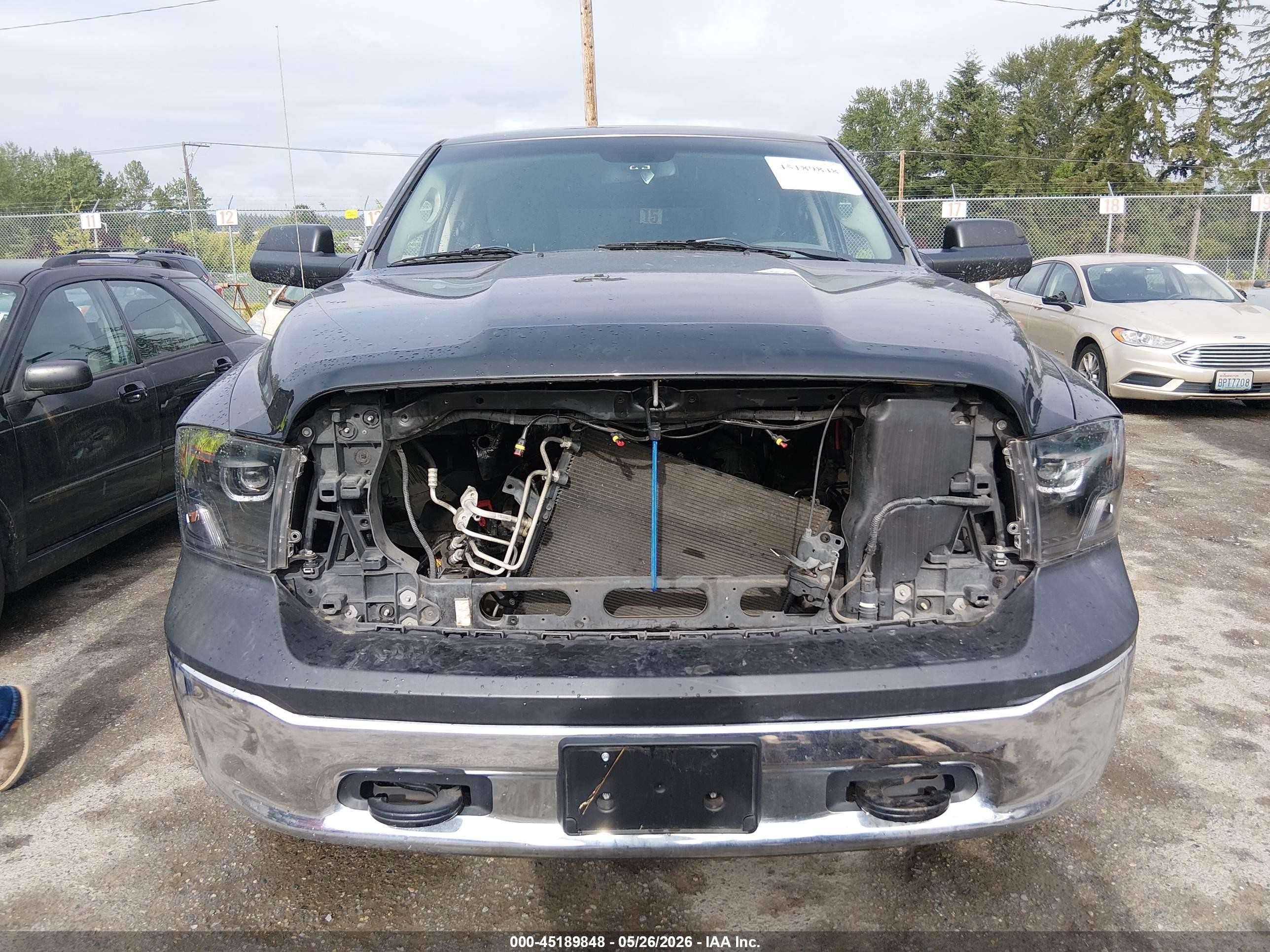 2015 Ram 1500 Tradesman Gray vin: 1C6RR7FT4FS538079