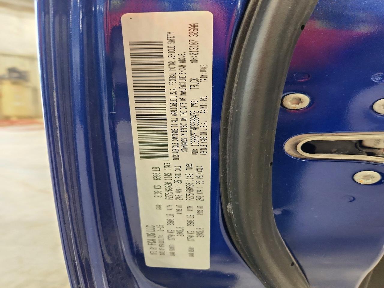 2015 Ram 1500 St Blue vin: 1C6RR7FT4FS586472