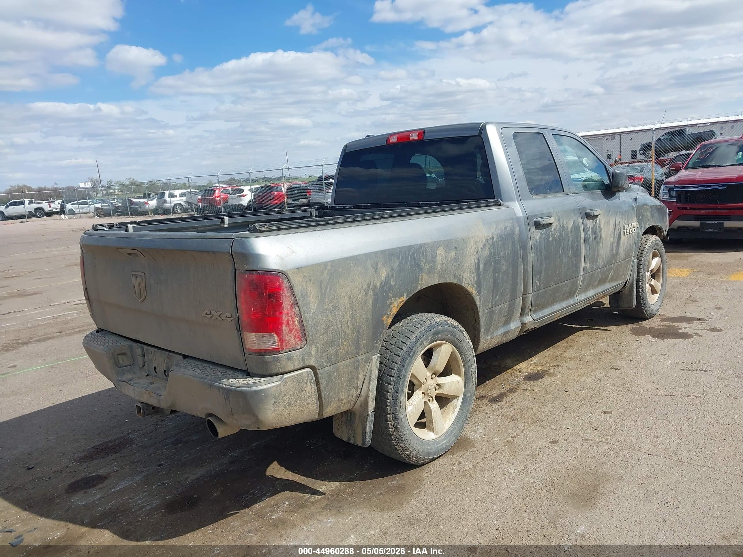 2013 Ram 1500 Express Gray vin: 1C6RR7FT5DS575512