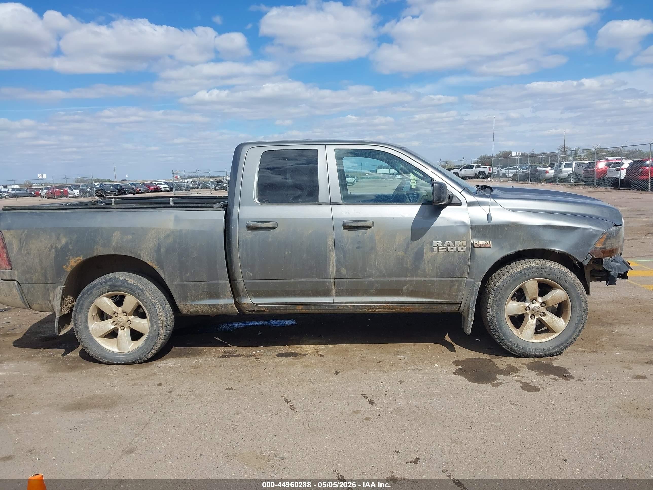 2013 Ram 1500 Express Gray vin: 1C6RR7FT5DS575512