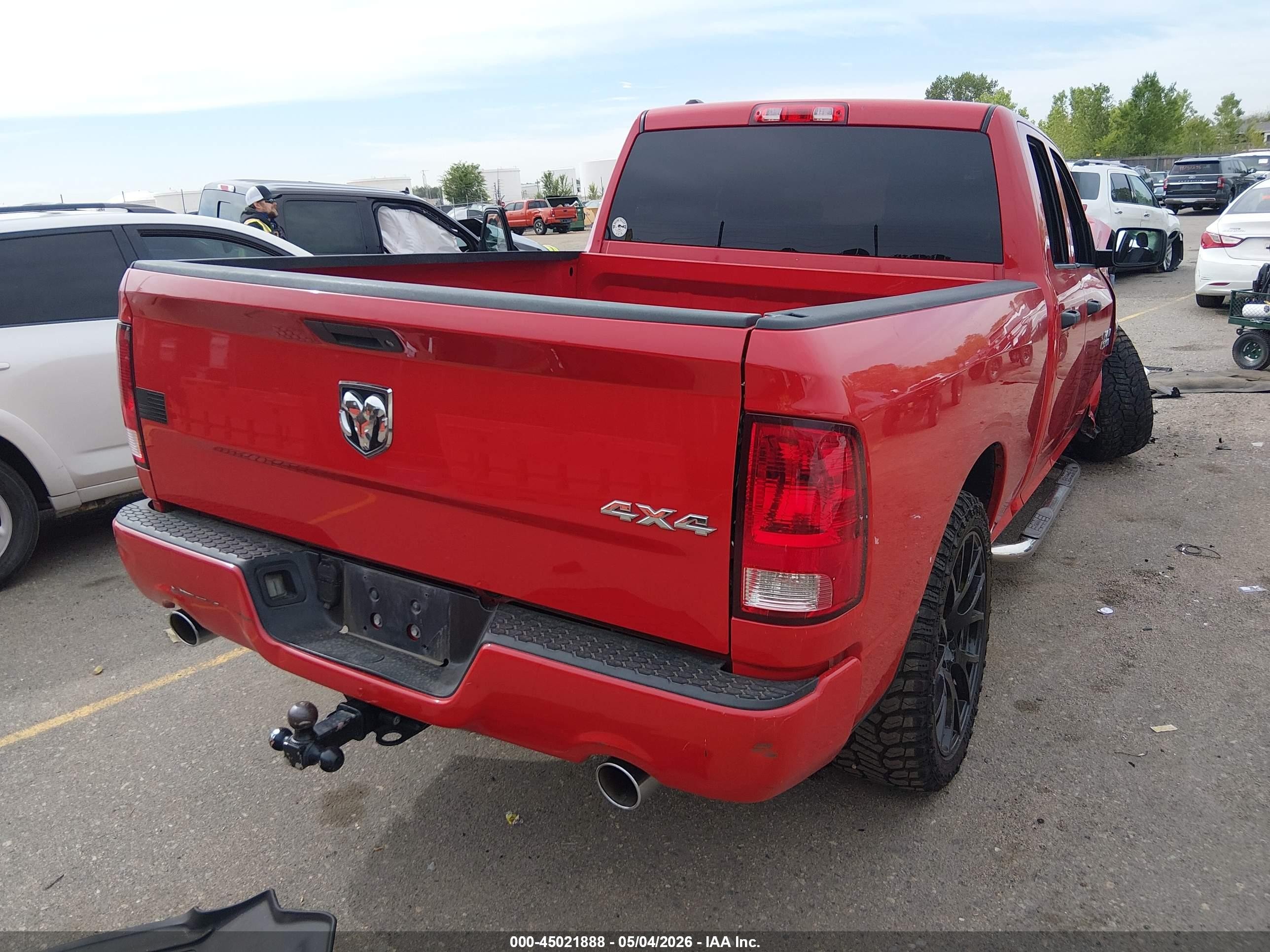 2013 Ram 1500 Express Red vin: 1C6RR7FT5DS683161
