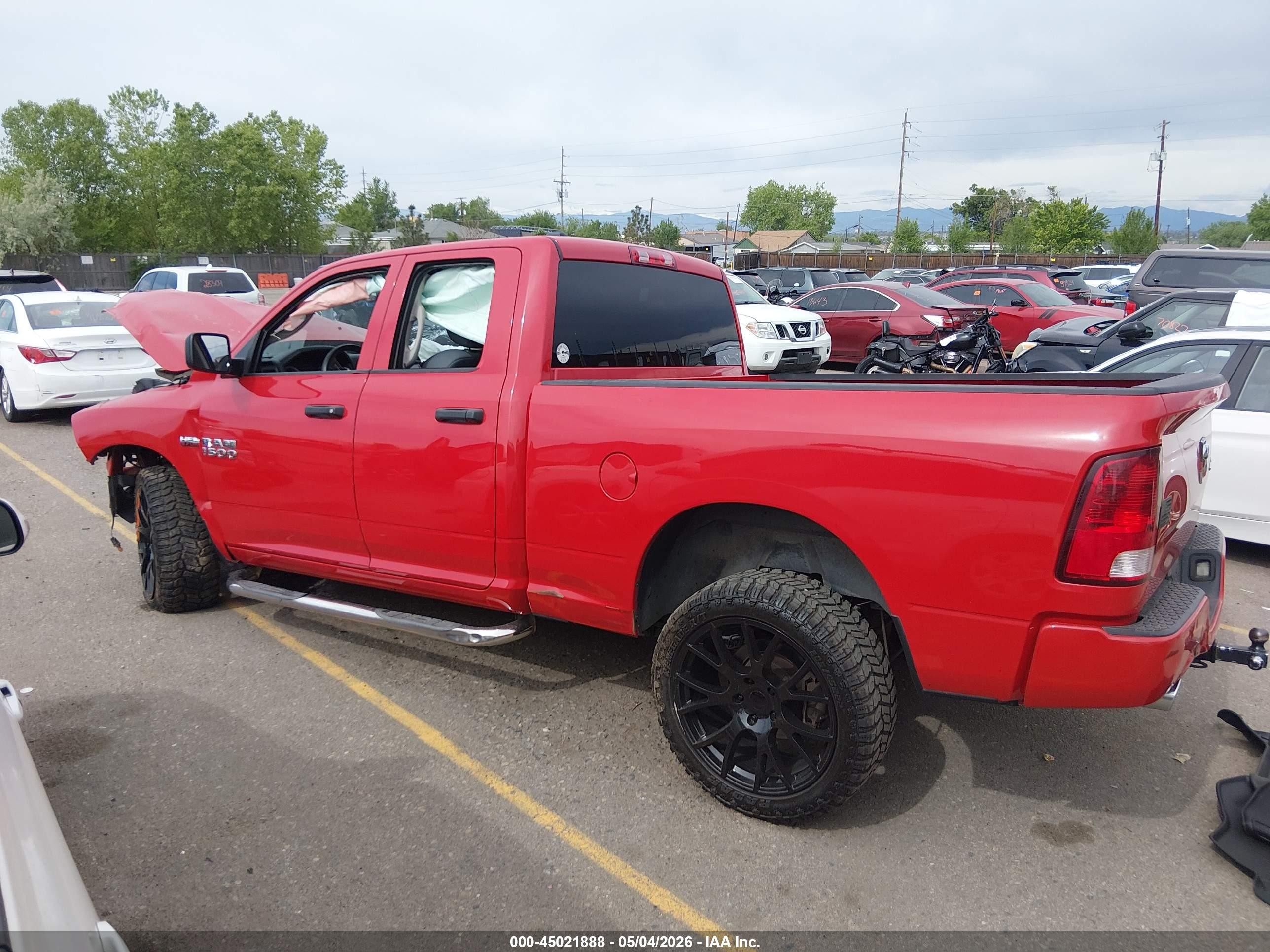 2013 Ram 1500 Express Red vin: 1C6RR7FT5DS683161