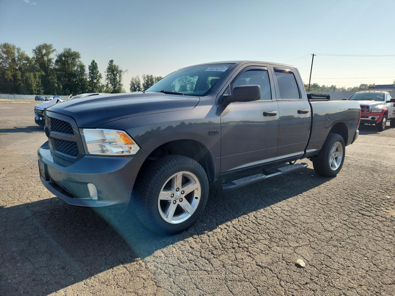 2014 Ram 1500 St Gray vin: 1C6RR7FT5ES427426 Damage: Left Front Fender, Chipped, 9
