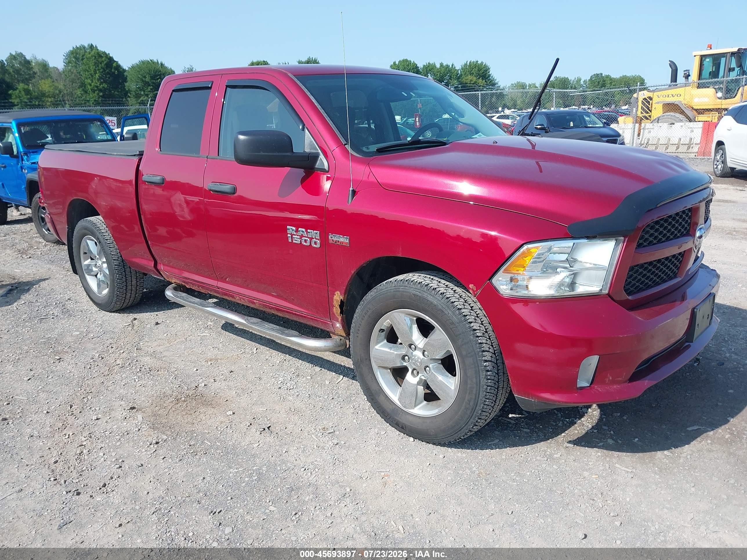 2015 Ram 1500 Express Red vin: 1C6RR7FT5FS696477