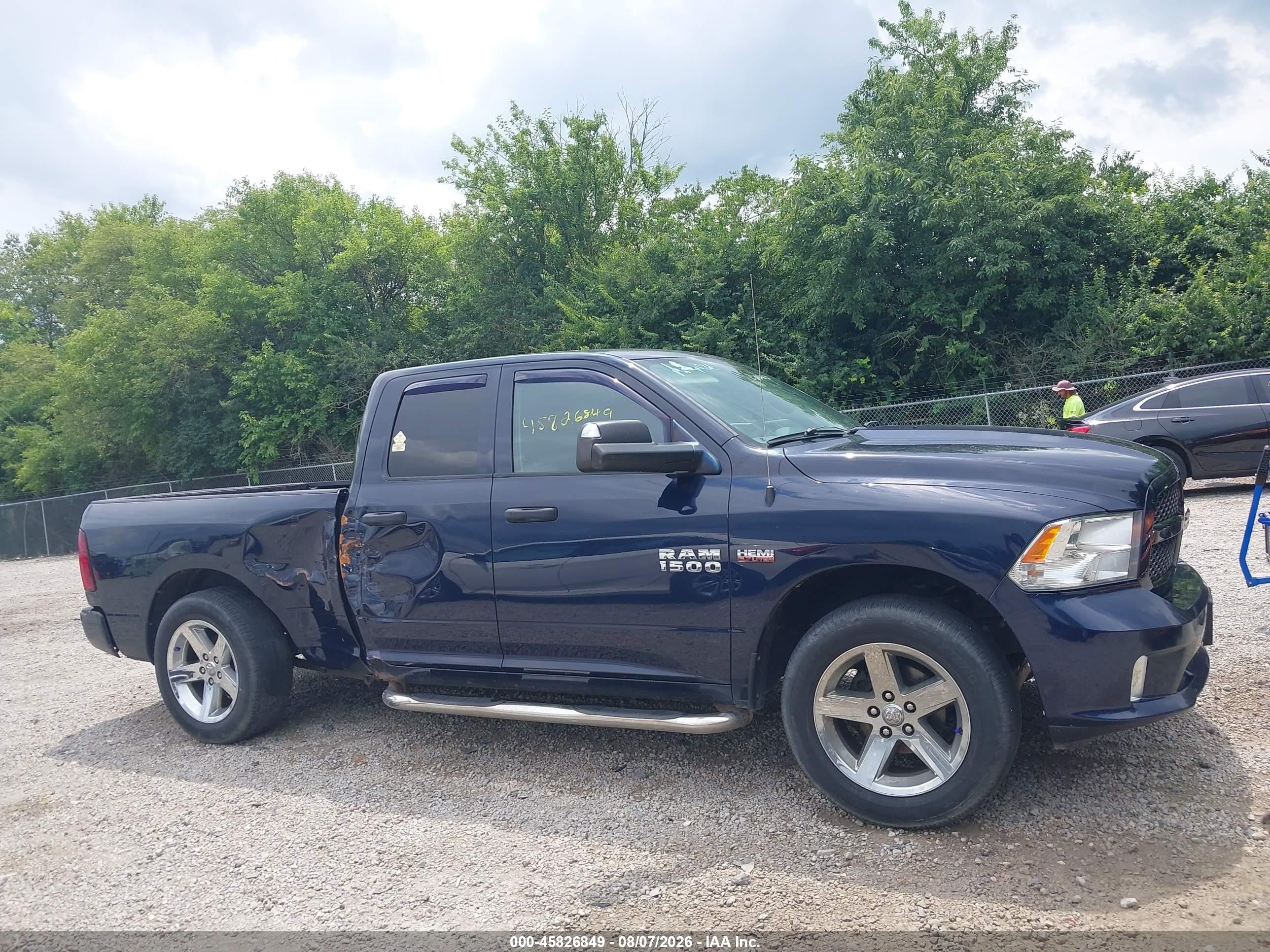 2014 Ram 1500 Express Blue vin: 1C6RR7FT6ES220642