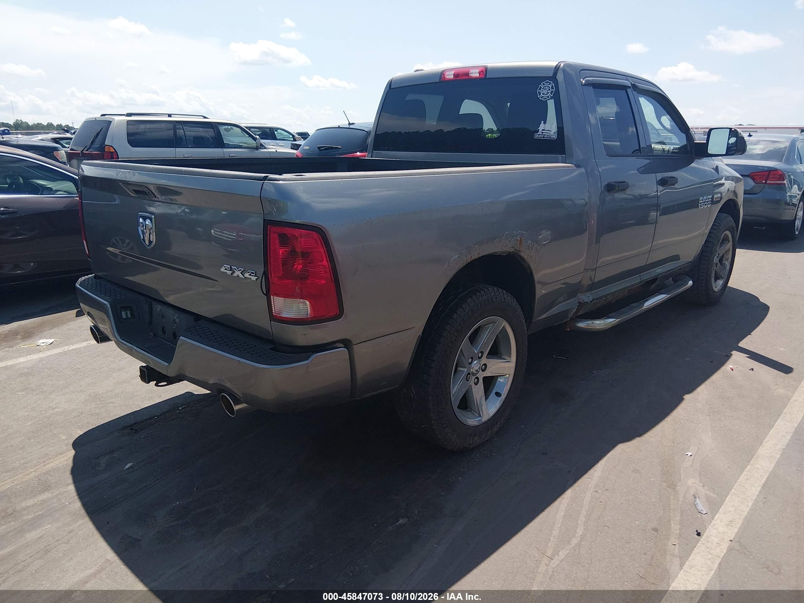 2013 Ram 1500 Express Gray vin: 1C6RR7FT7DS596166