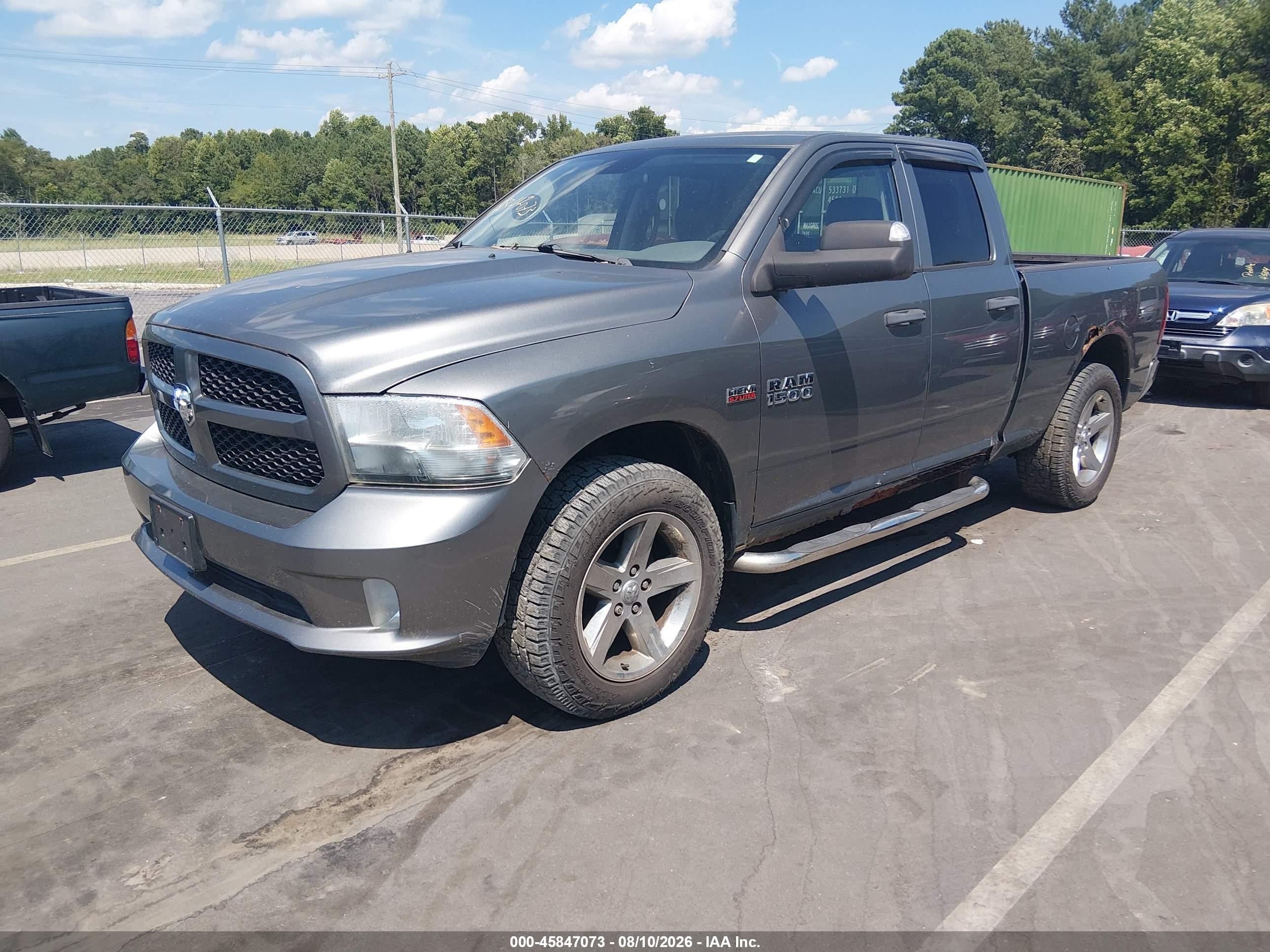 2013 Ram 1500 Express Gray vin: 1C6RR7FT7DS596166