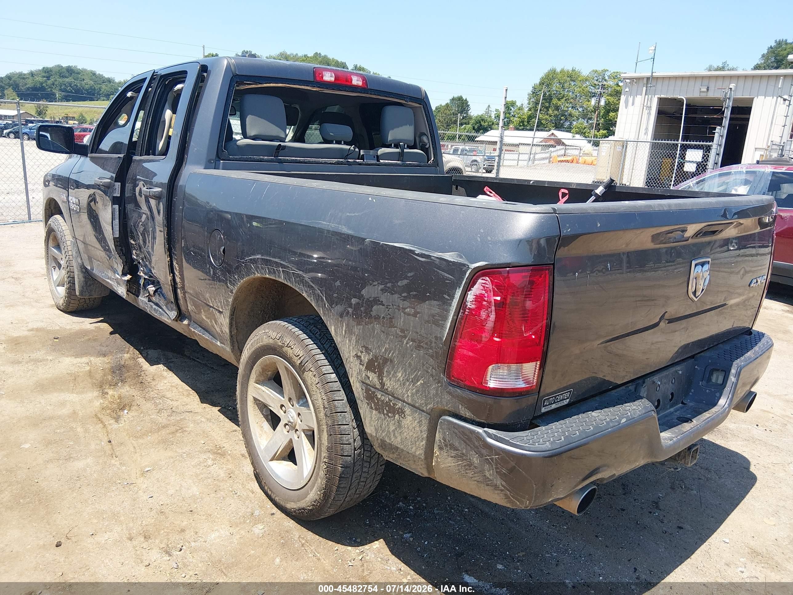 2014 Ram 1500 Express Gray vin: 1C6RR7FT7ES225607
