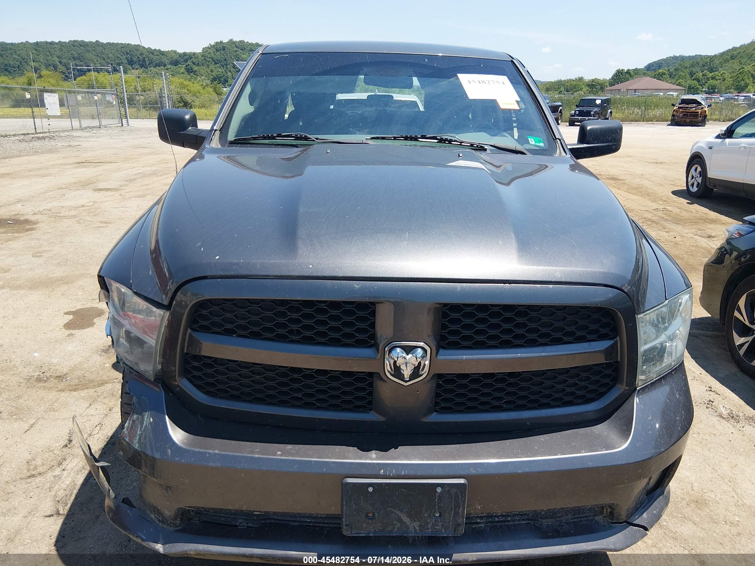 2014 Ram 1500 Express Gray vin: 1C6RR7FT7ES225607