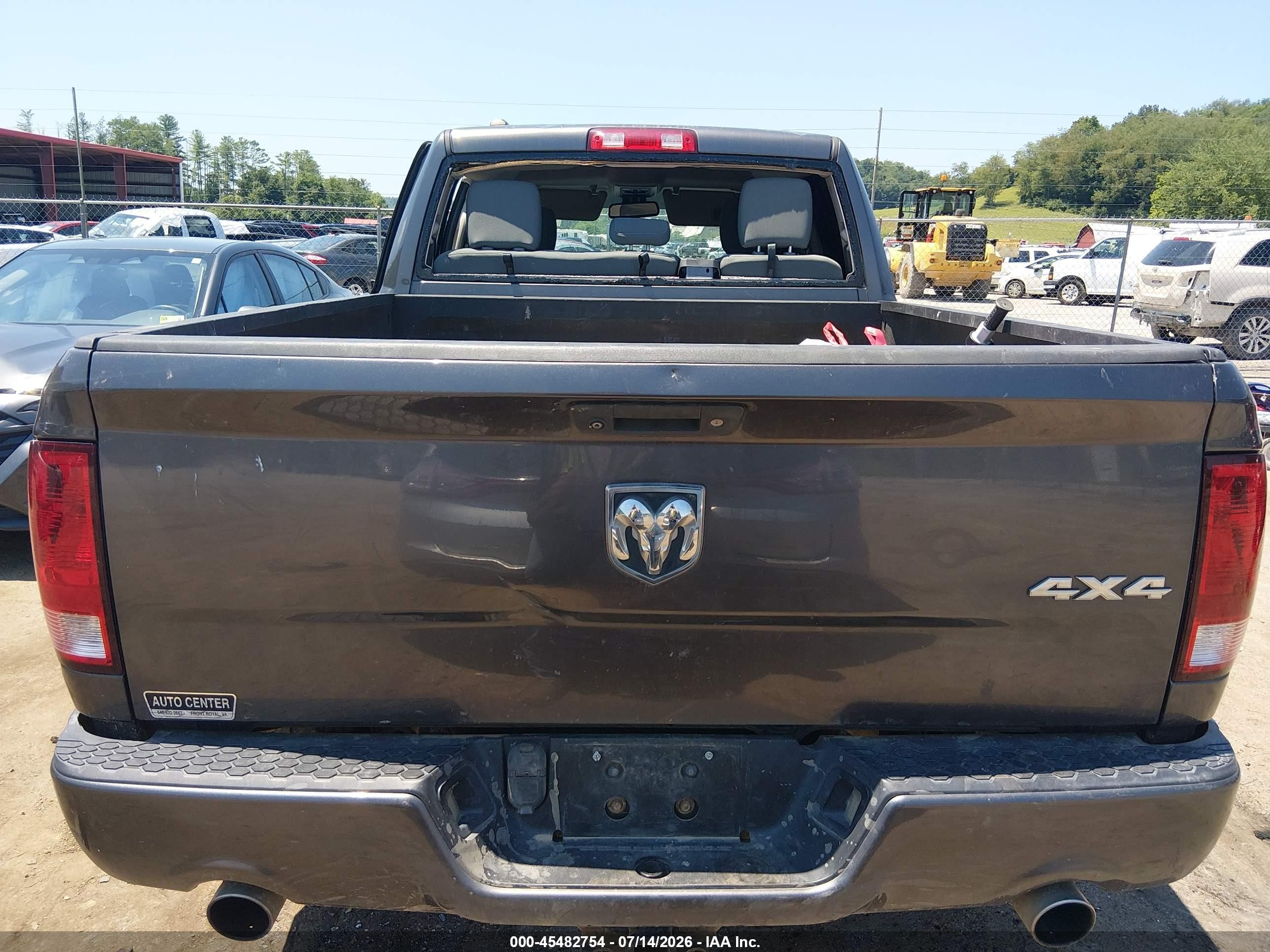 2014 Ram 1500 Express Gray vin: 1C6RR7FT7ES225607