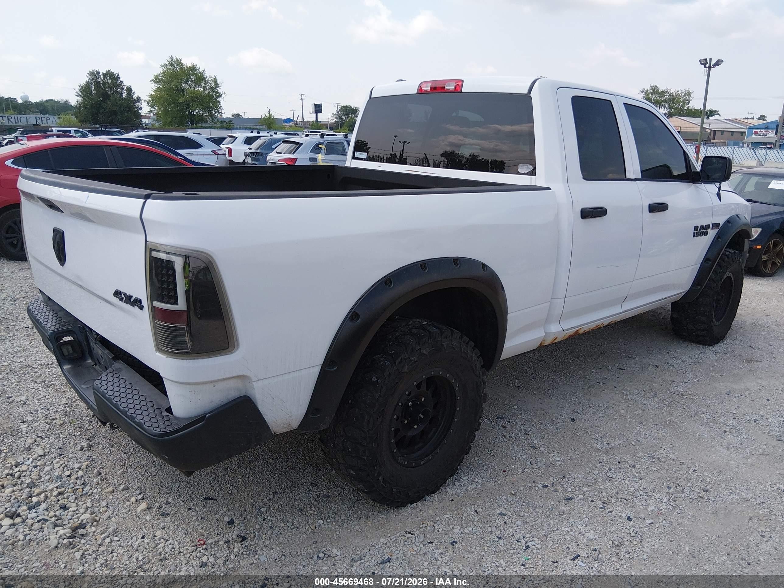 2014 Ram 1500 Tradesman Белый vin: 1C6RR7FT7ES266626