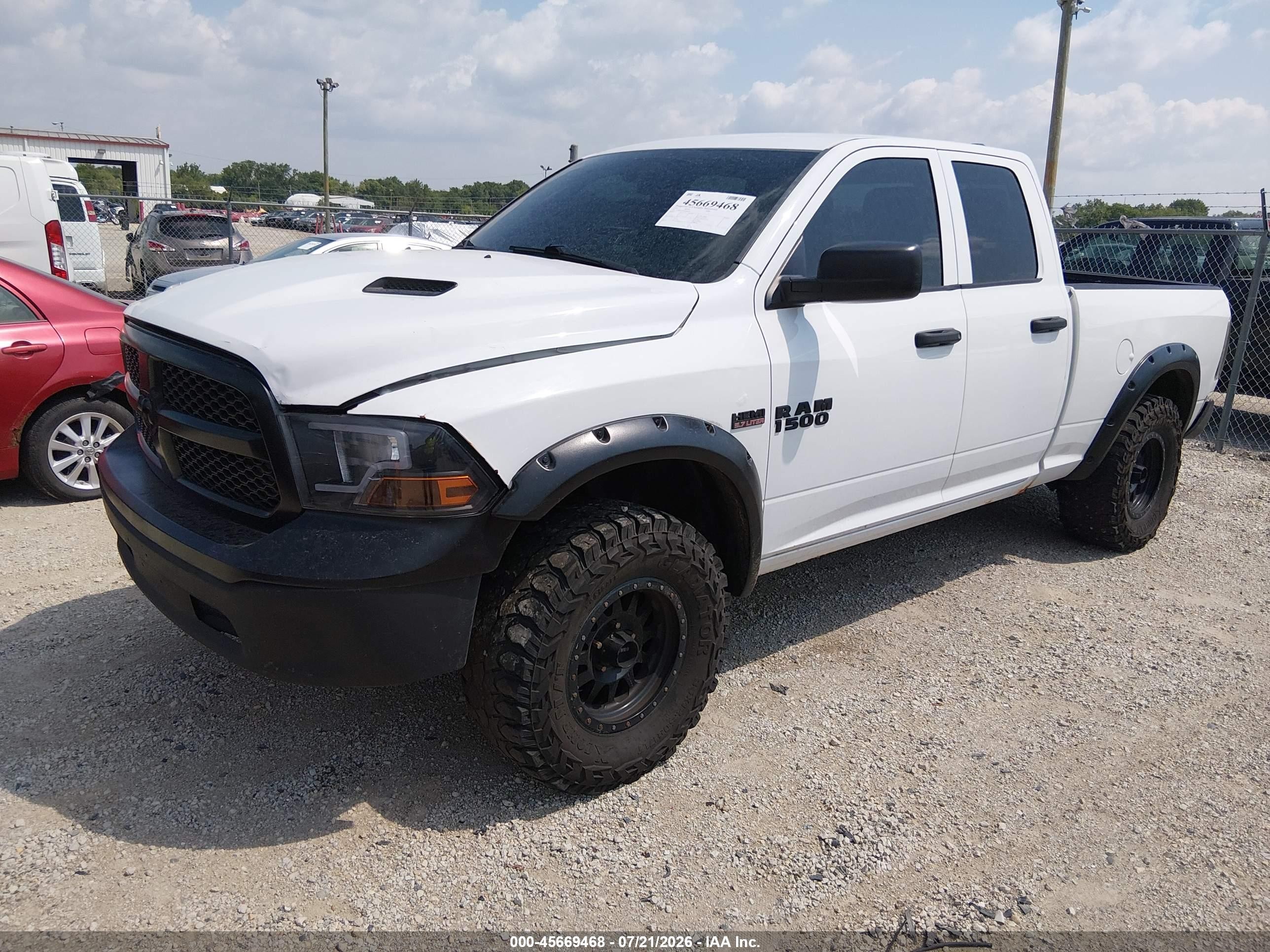 2014 Ram 1500 Tradesman Белый vin: 1C6RR7FT7ES266626