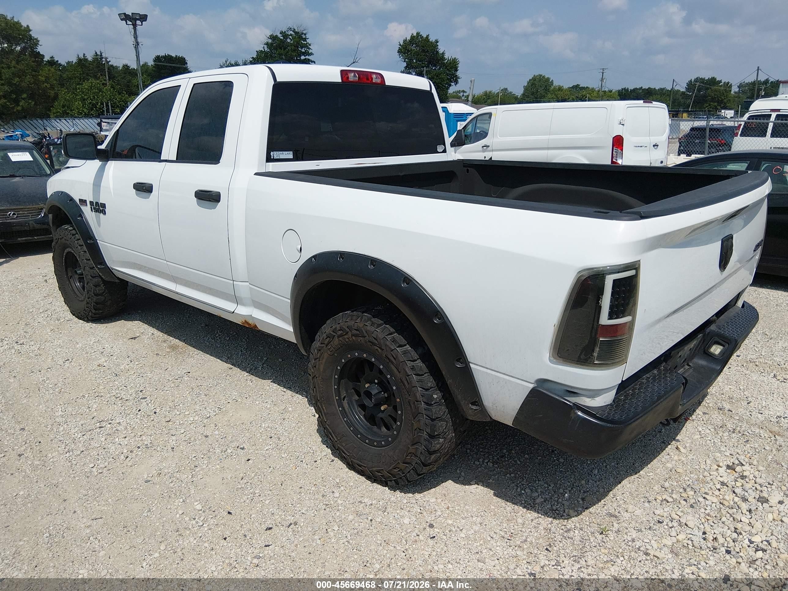 2014 Ram 1500 Tradesman Белый vin: 1C6RR7FT7ES266626