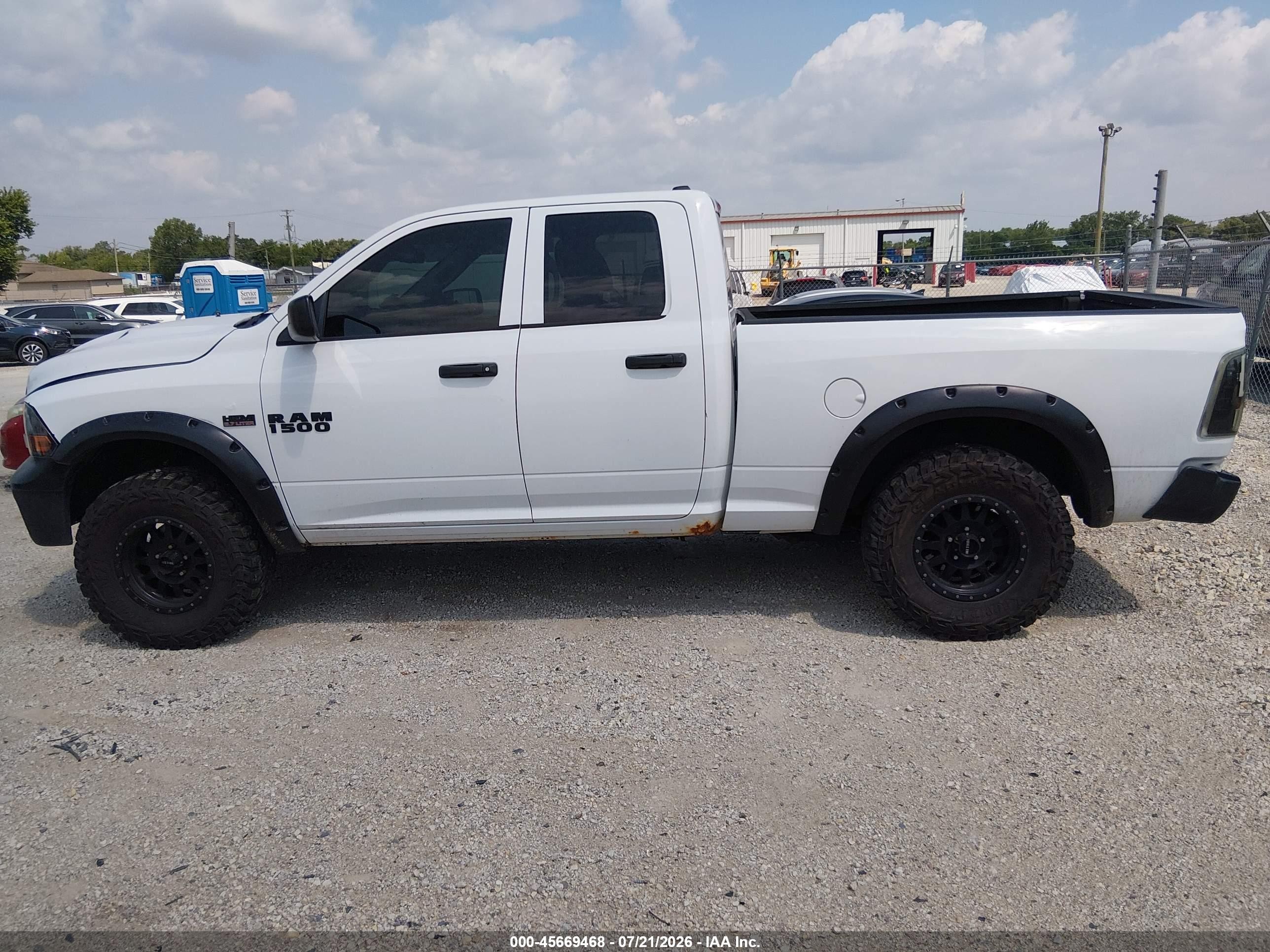 2014 Ram 1500 Tradesman Белый vin: 1C6RR7FT7ES266626