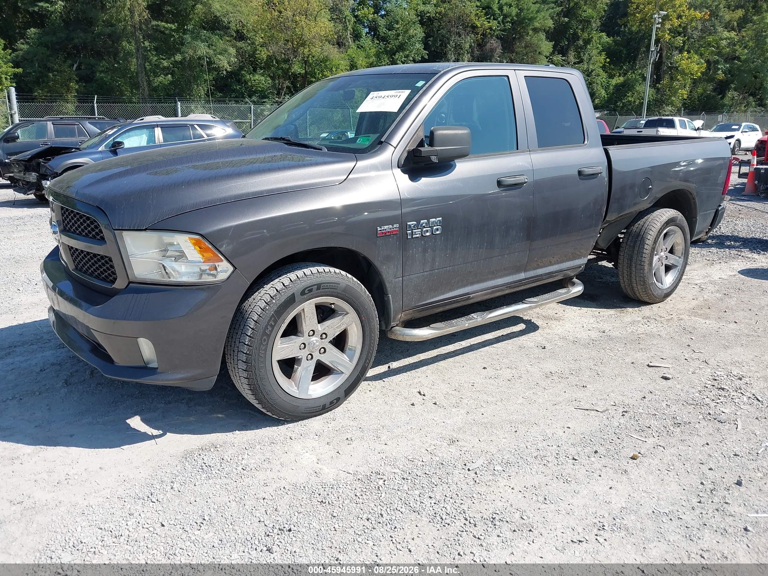 2014 Ram 1500 Express Gray vin: 1C6RR7FT7ES282423