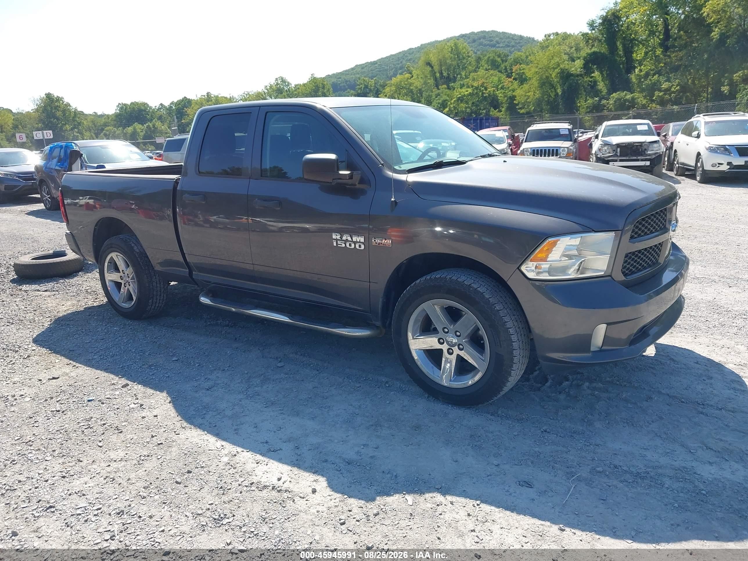 2014 Ram 1500 Express Gray vin: 1C6RR7FT7ES282423