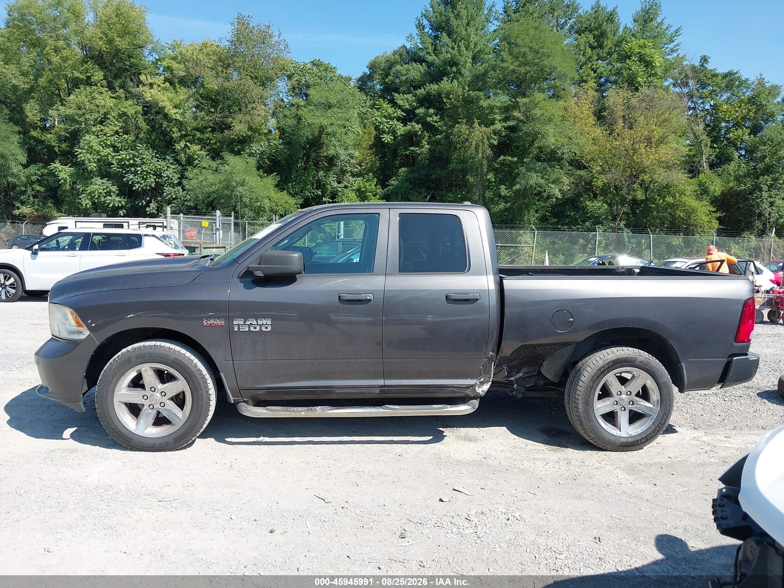 2014 Ram 1500 Express Gray vin: 1C6RR7FT7ES282423