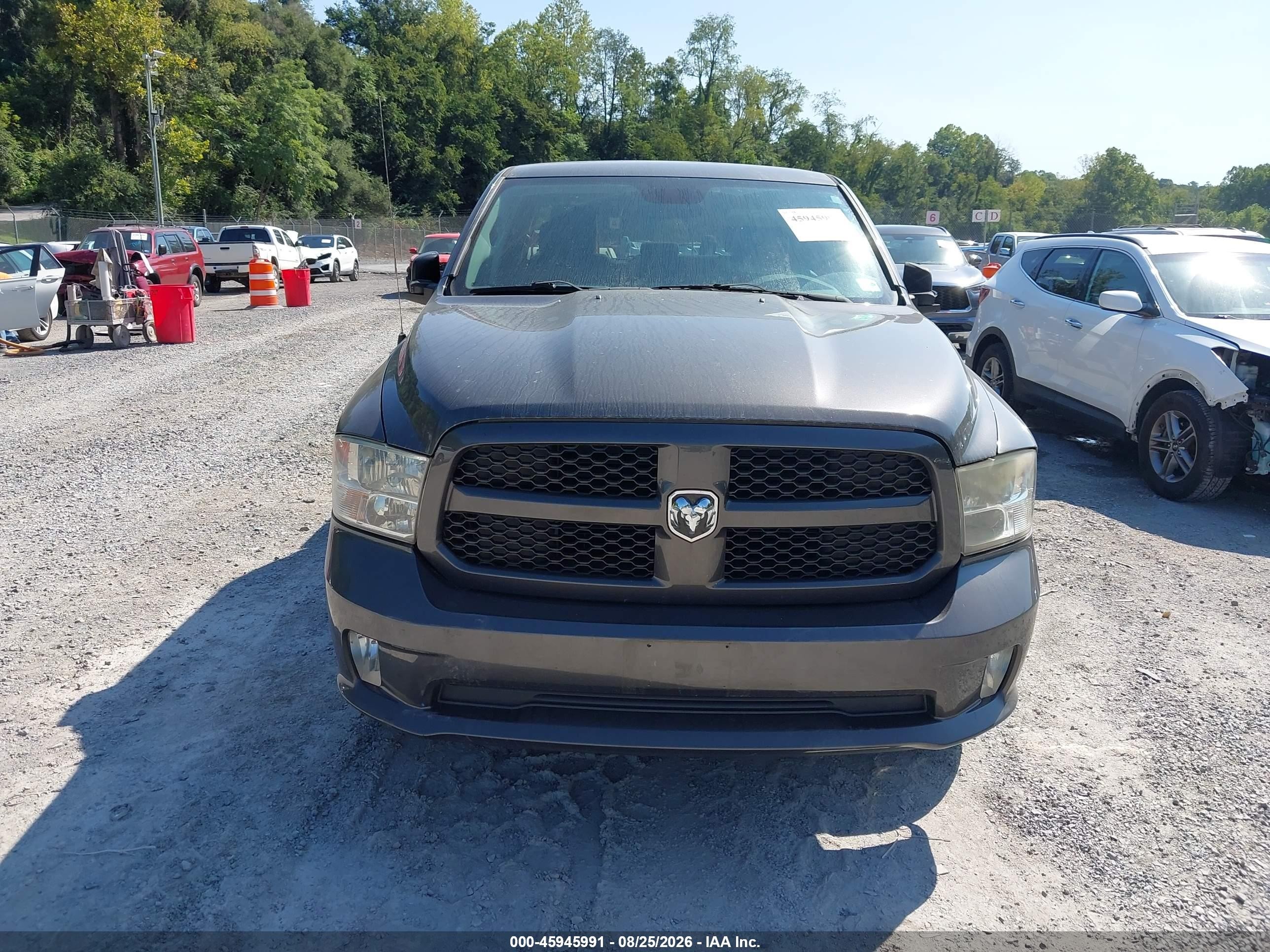 2014 Ram 1500 Express Gray vin: 1C6RR7FT7ES282423
