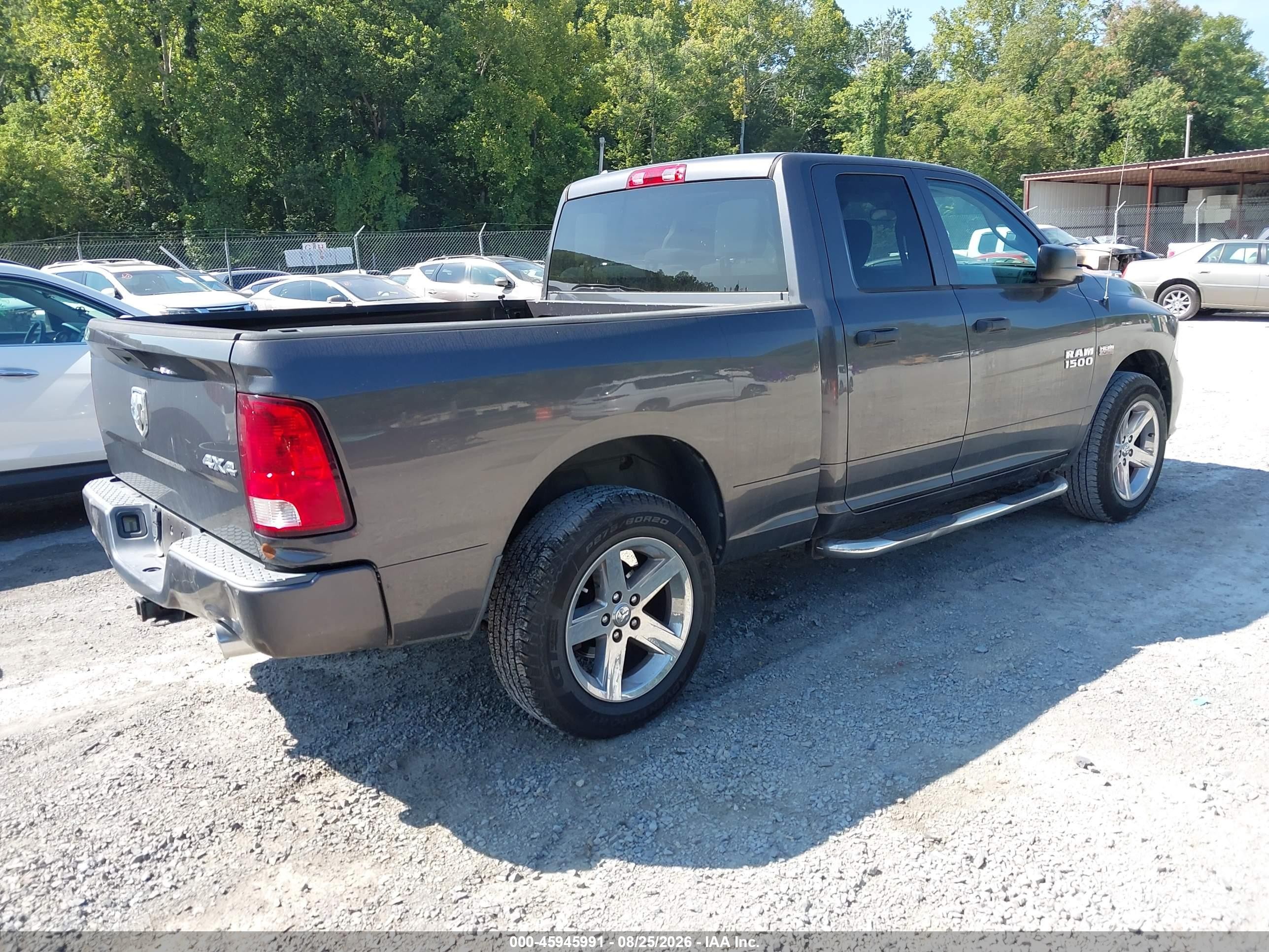 2014 Ram 1500 Express Gray vin: 1C6RR7FT7ES282423