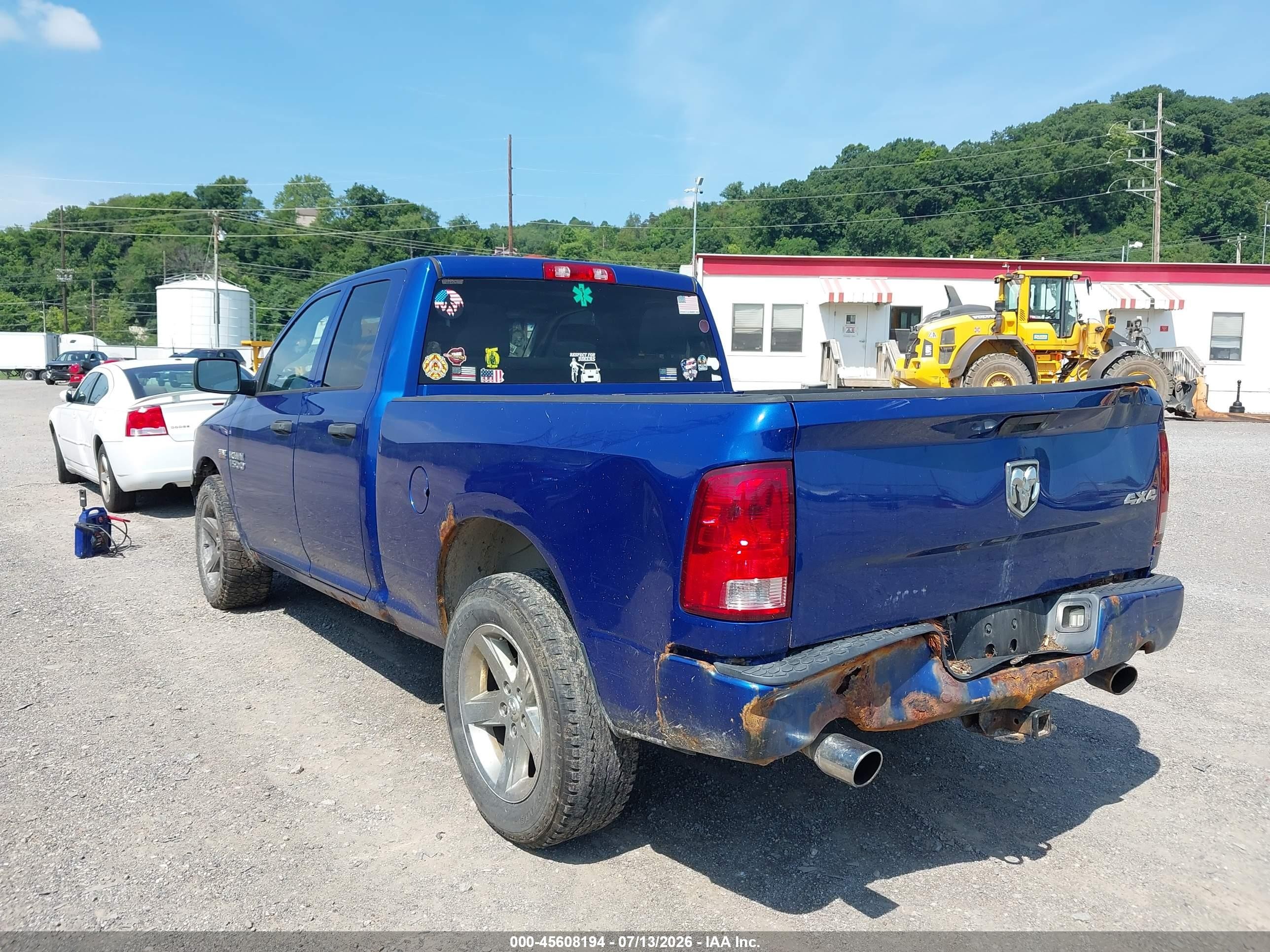2014 Ram 1500 Express Blue vin: 1C6RR7FT7ES432983