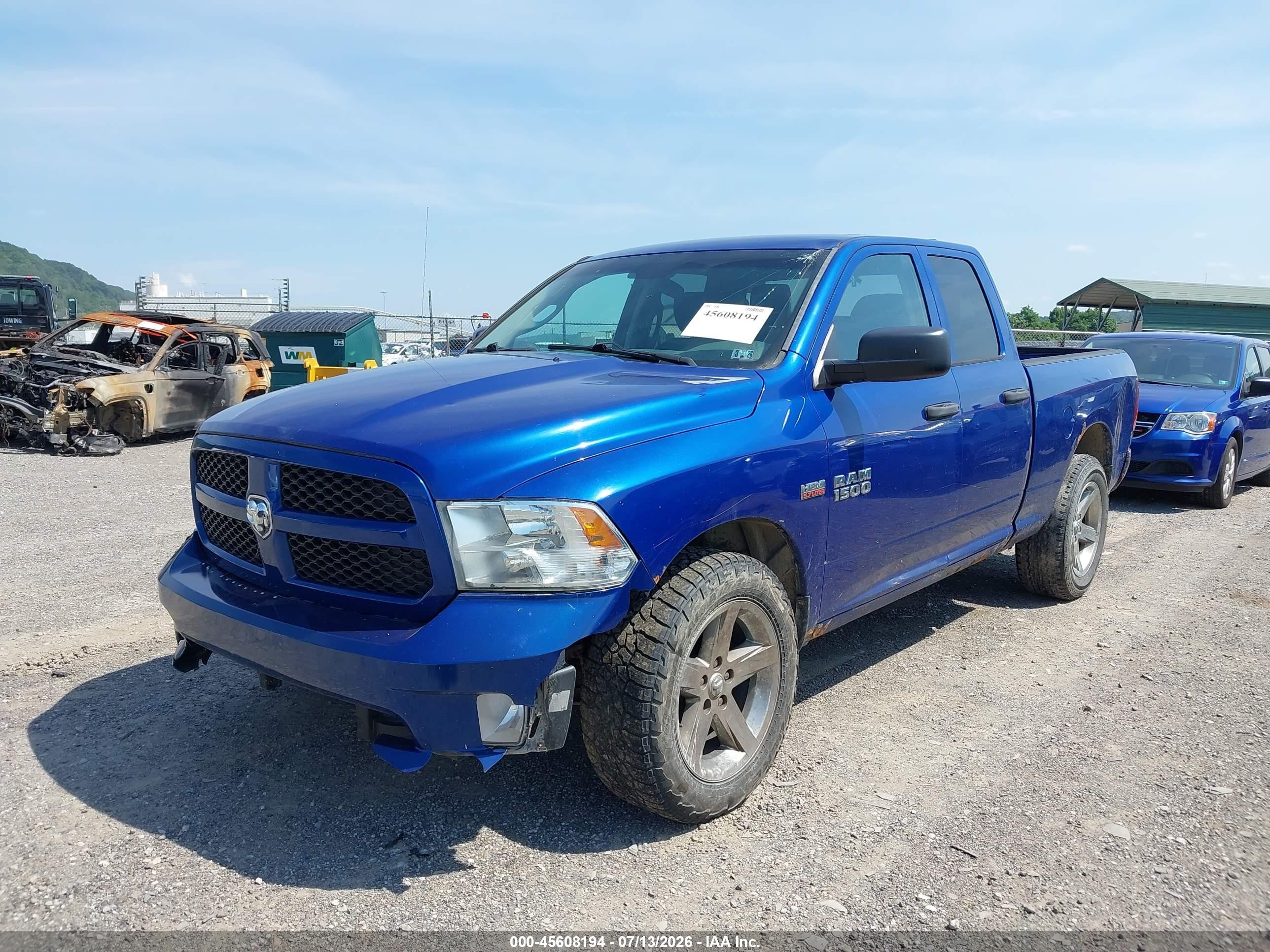 2014 Ram 1500 Express Blue vin: 1C6RR7FT7ES432983
