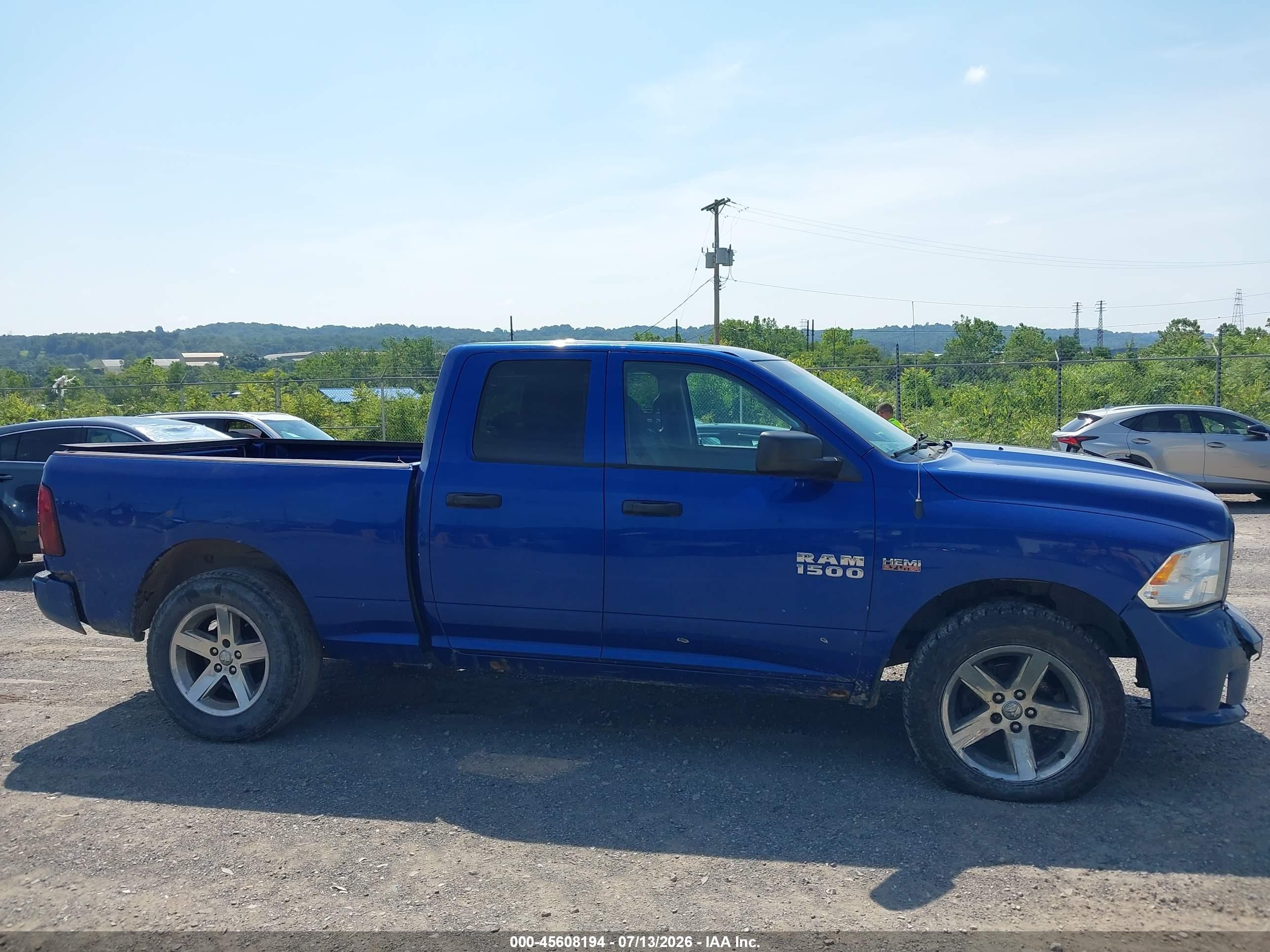 2014 Ram 1500 Express Blue vin: 1C6RR7FT7ES432983