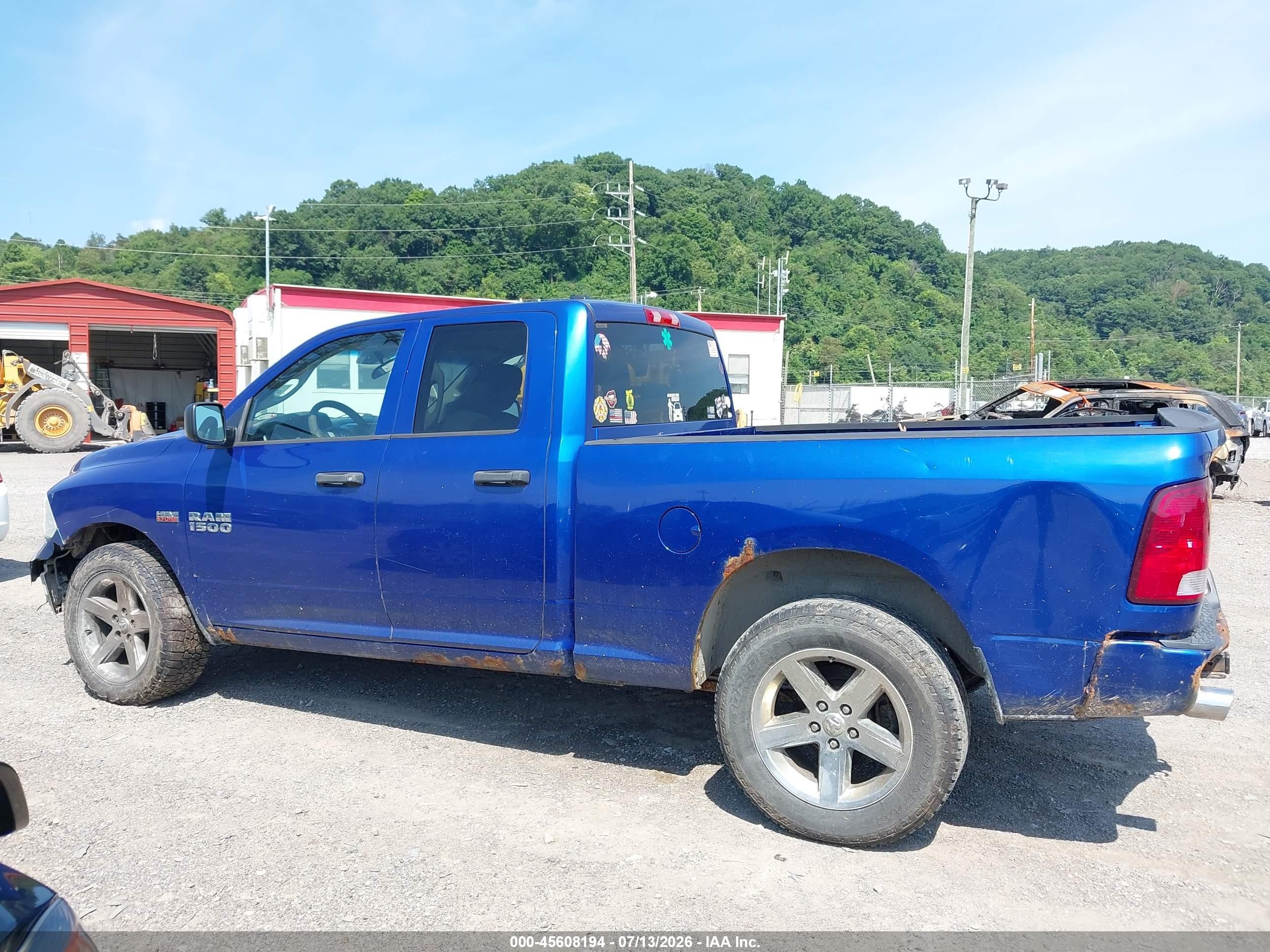2014 Ram 1500 Express Blue vin: 1C6RR7FT7ES432983