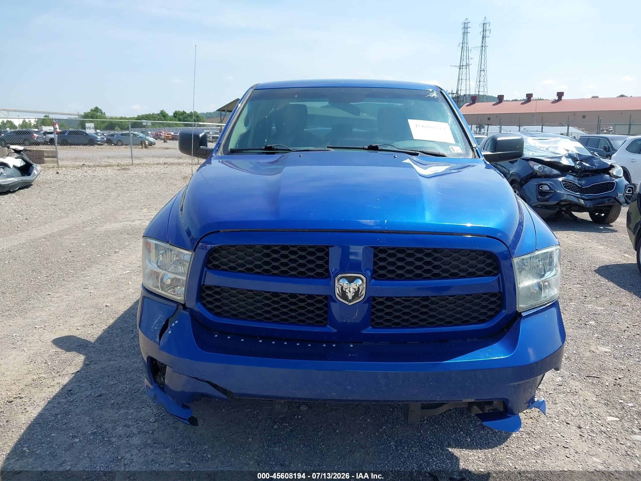 2014 Ram 1500 Express Blue vin: 1C6RR7FT7ES432983