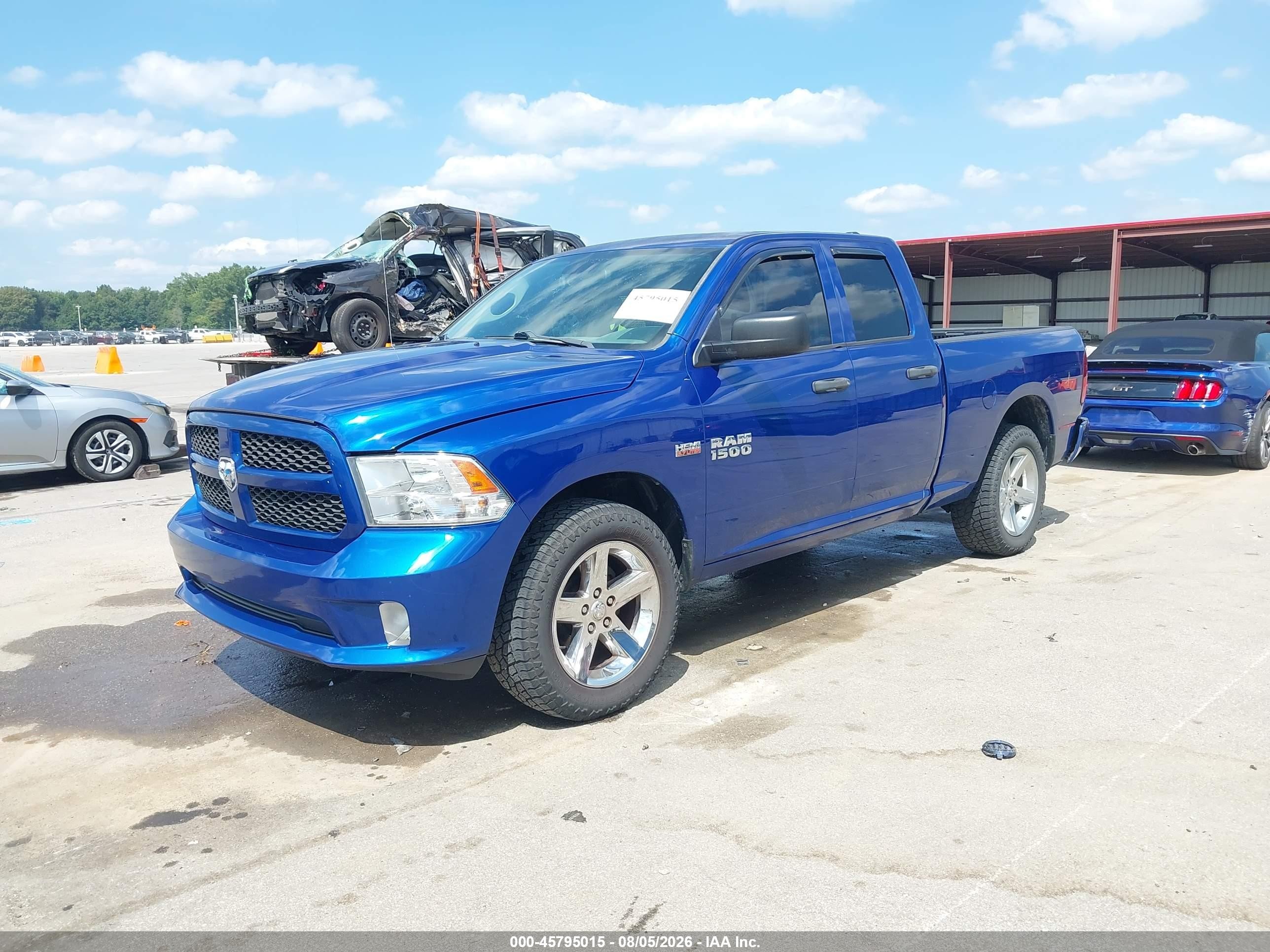 2015 Ram 1500 Express Синий vin: 1C6RR7FT7FS513371