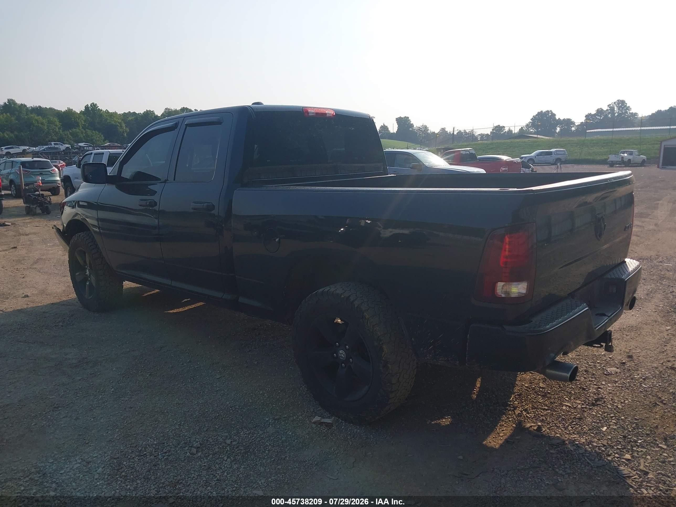 2014 Ram 1500 Express Black vin: 1C6RR7FT8ES158659