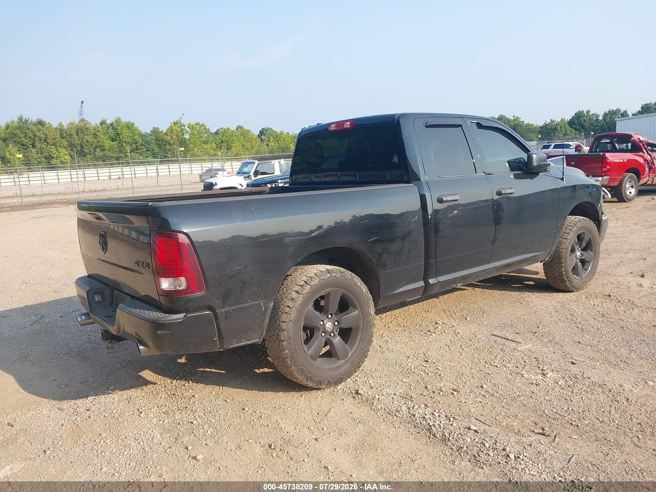 2014 Ram 1500 Express Black vin: 1C6RR7FT8ES158659
