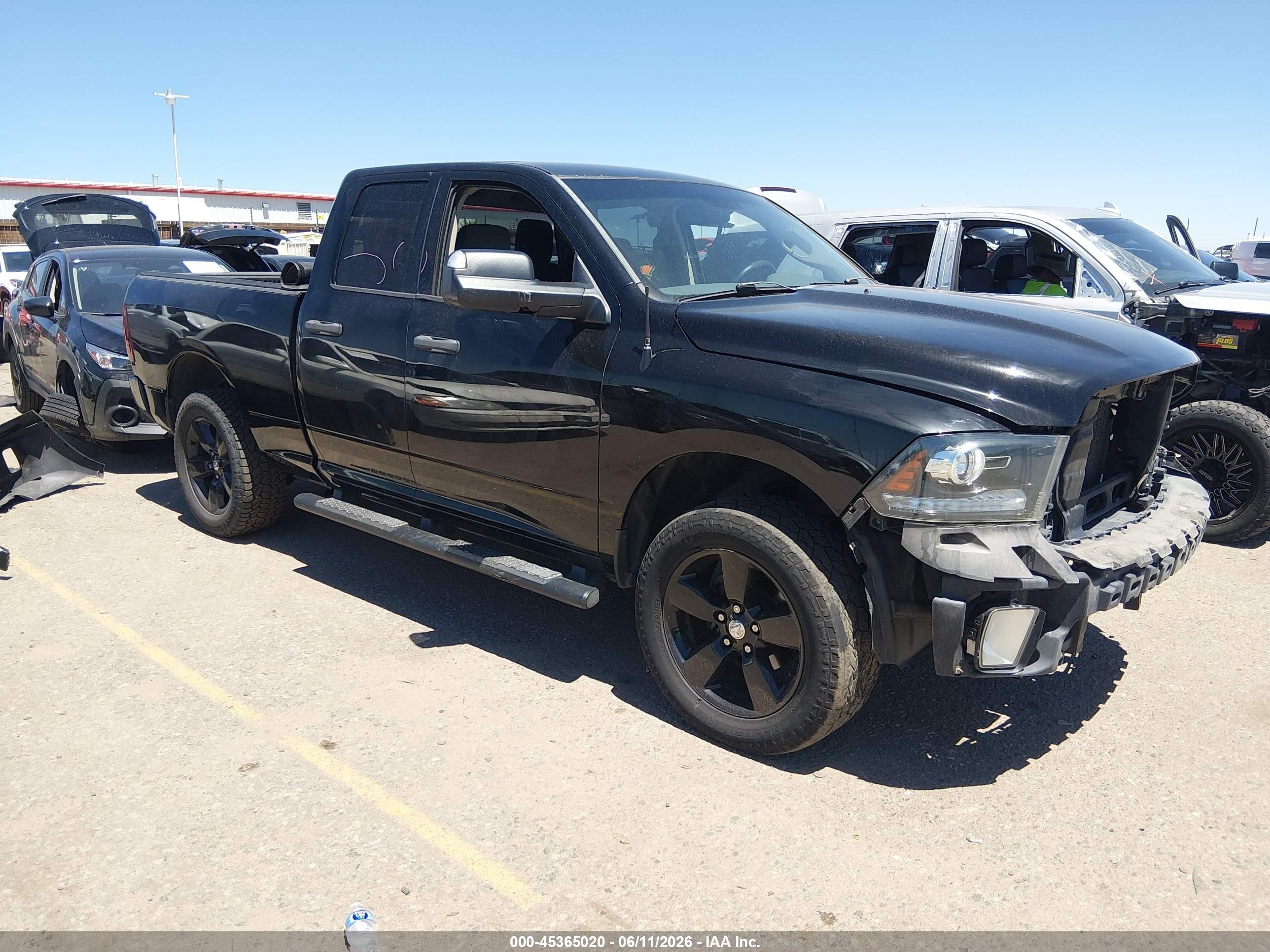 2014 Ram 1500 Express Black vin: 1C6RR7FT8ES212932