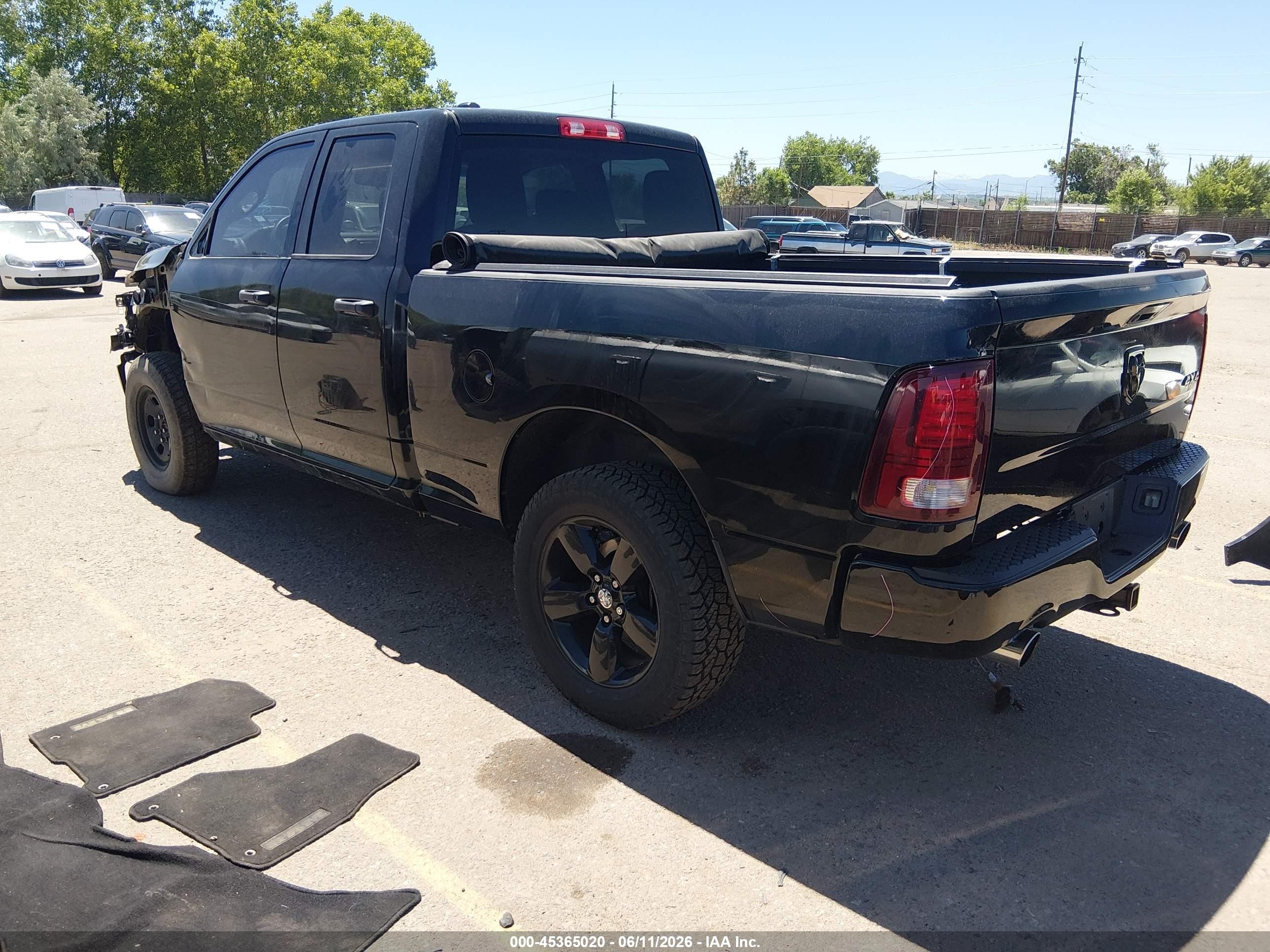 2014 Ram 1500 Express Black vin: 1C6RR7FT8ES212932