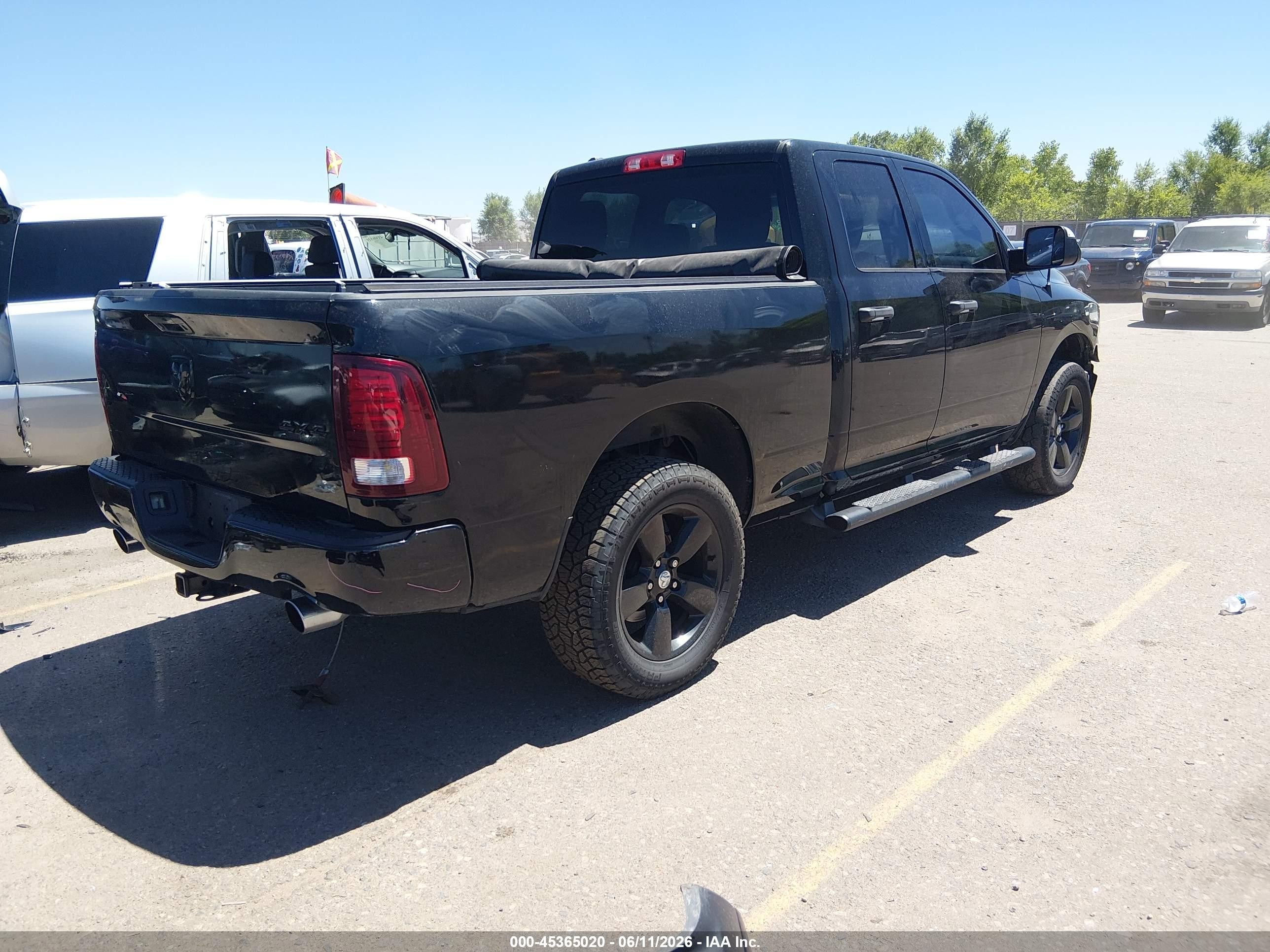 2014 Ram 1500 Express Black vin: 1C6RR7FT8ES212932