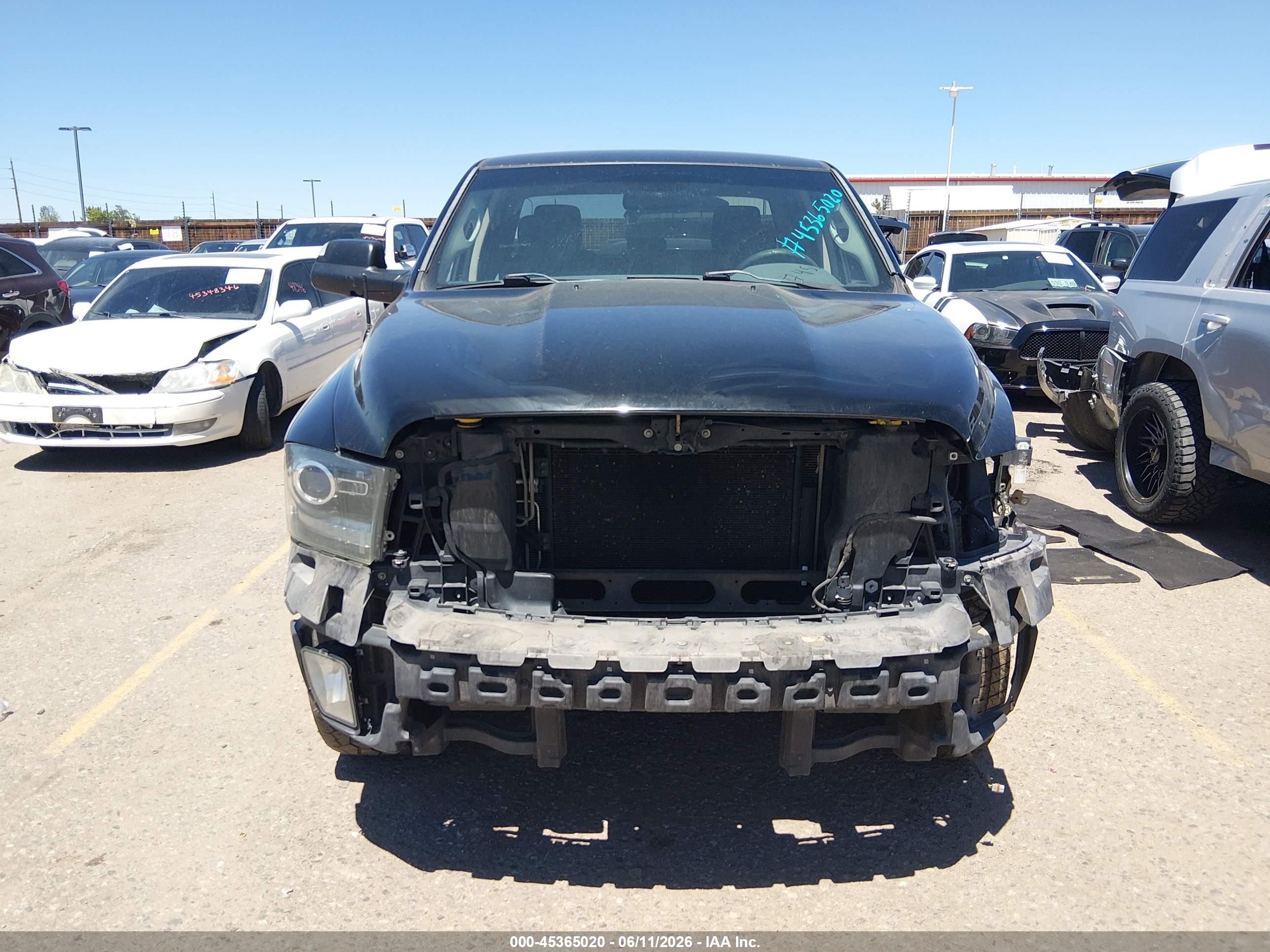 2014 Ram 1500 Express Black vin: 1C6RR7FT8ES212932