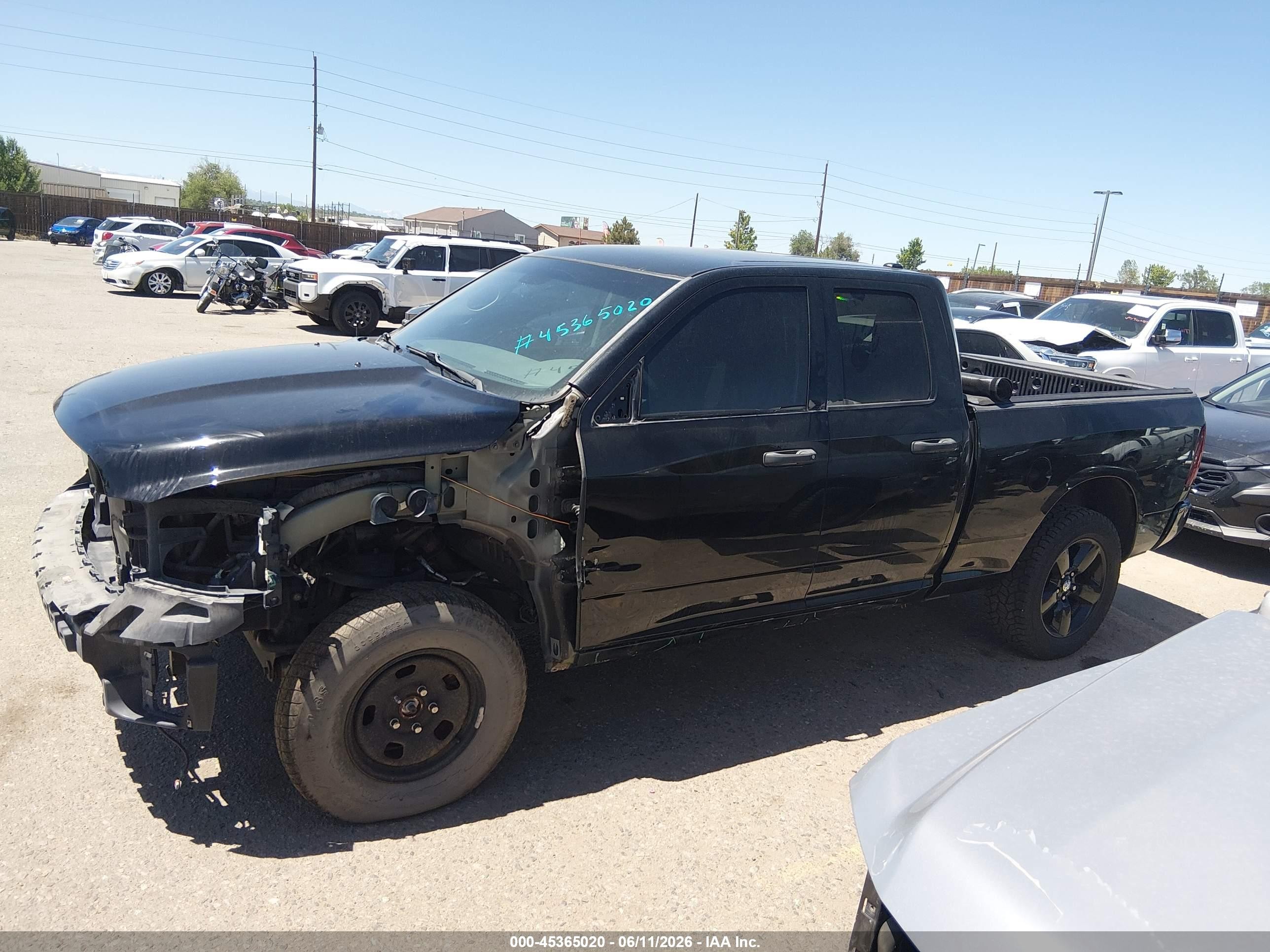 2014 Ram 1500 Express Black vin: 1C6RR7FT8ES212932