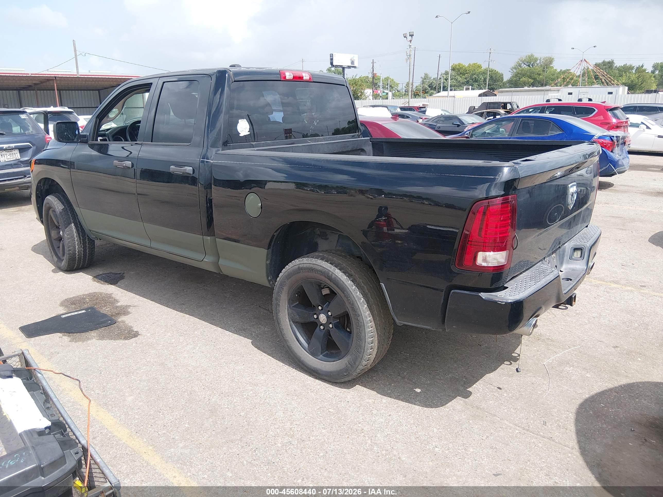 2014 Ram 1500 Express Black vin: 1C6RR7FT8ES215202