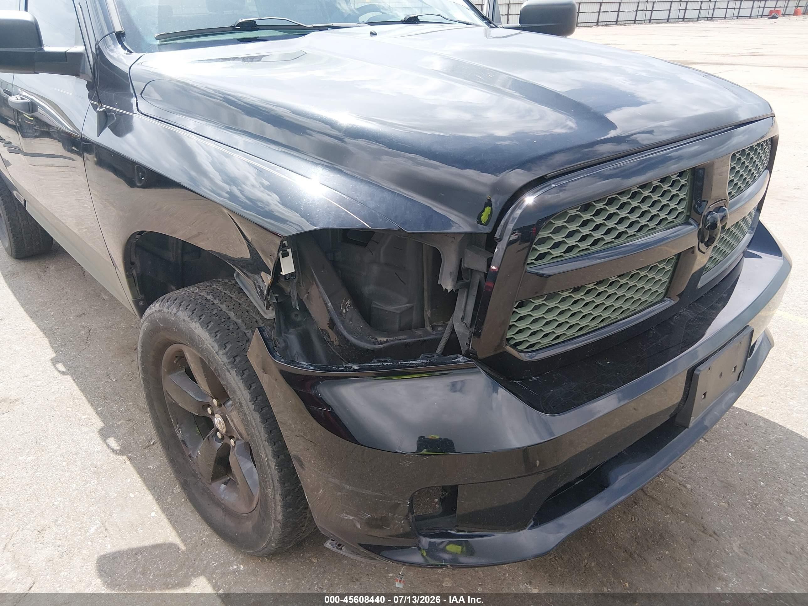 2014 Ram 1500 Express Black vin: 1C6RR7FT8ES215202
