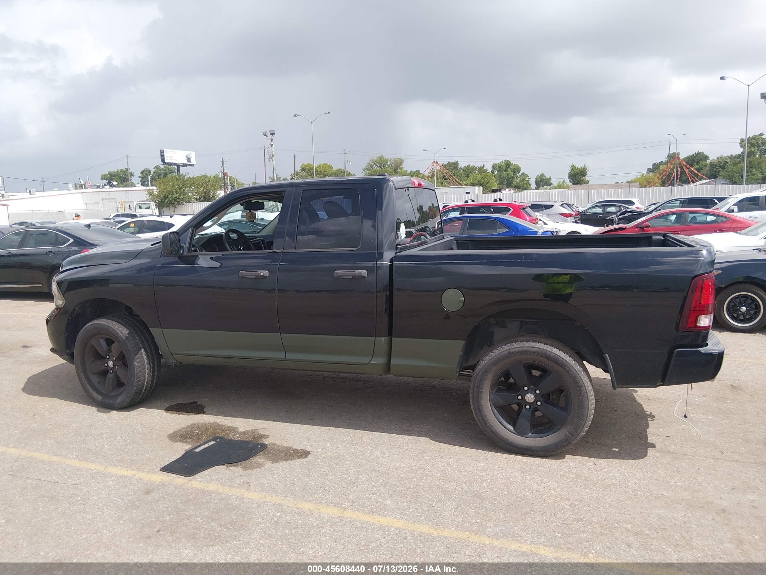 2014 Ram 1500 Express Black vin: 1C6RR7FT8ES215202