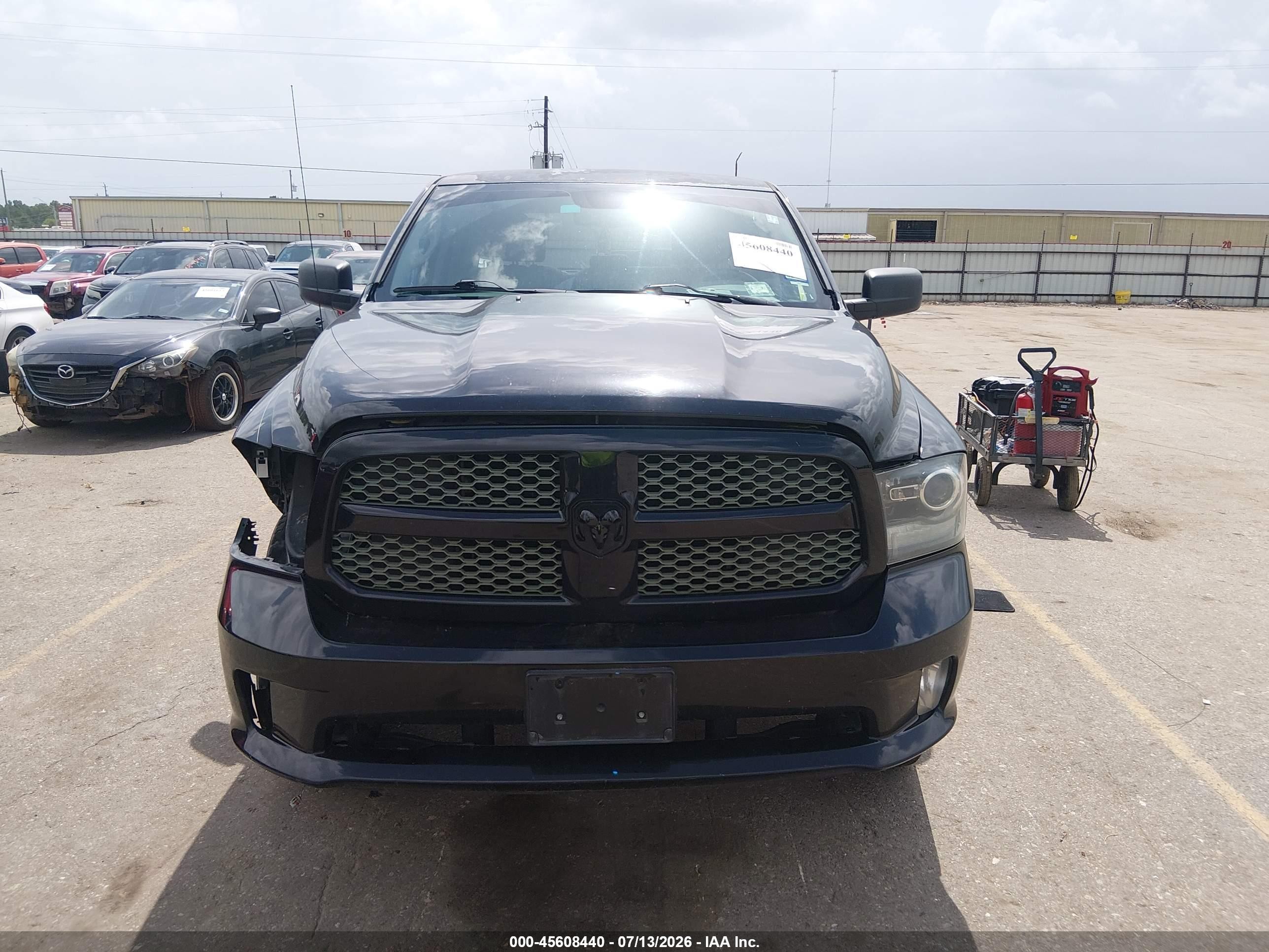 2014 Ram 1500 Express Black vin: 1C6RR7FT8ES215202