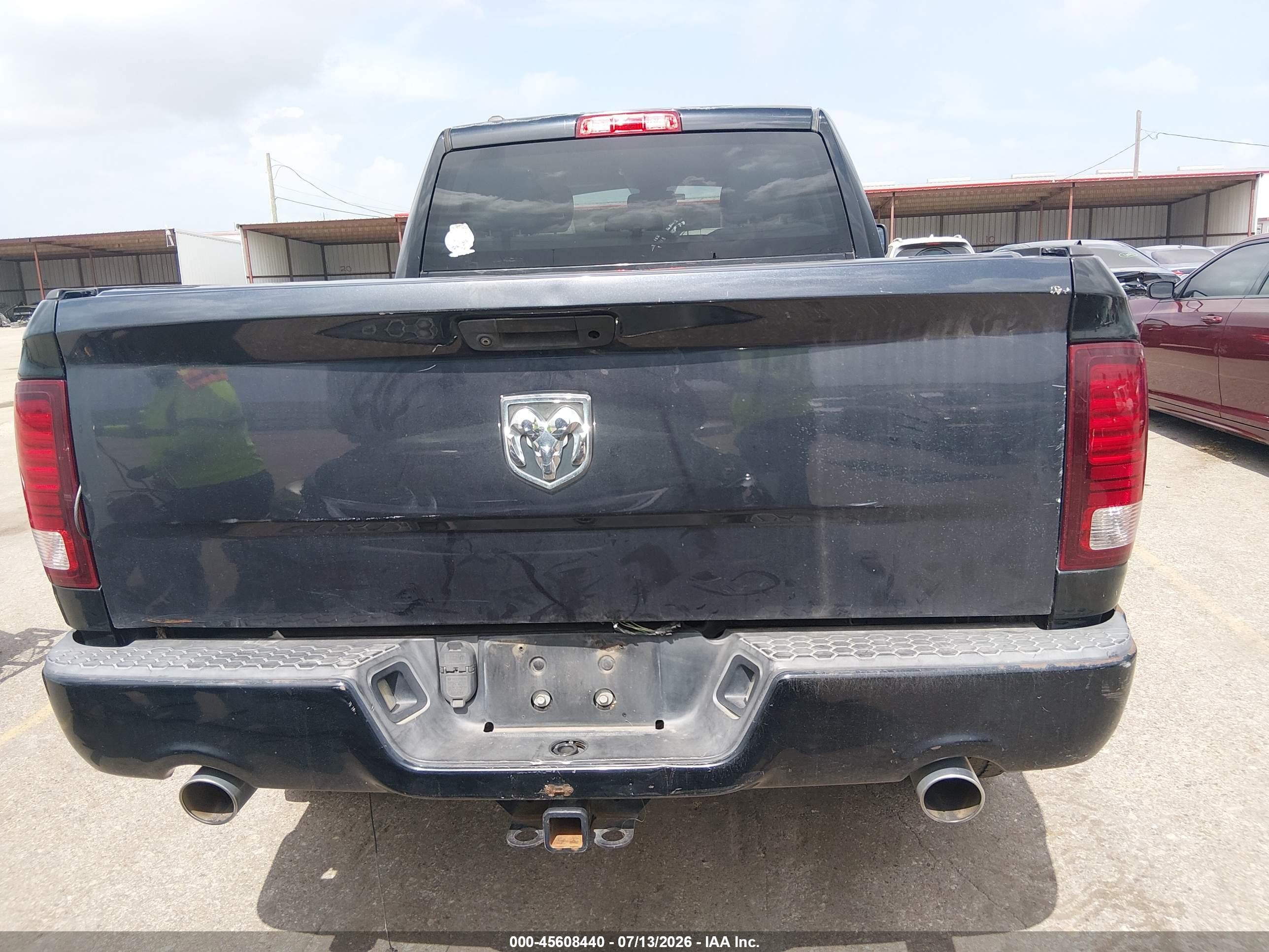 2014 Ram 1500 Express Black vin: 1C6RR7FT8ES215202