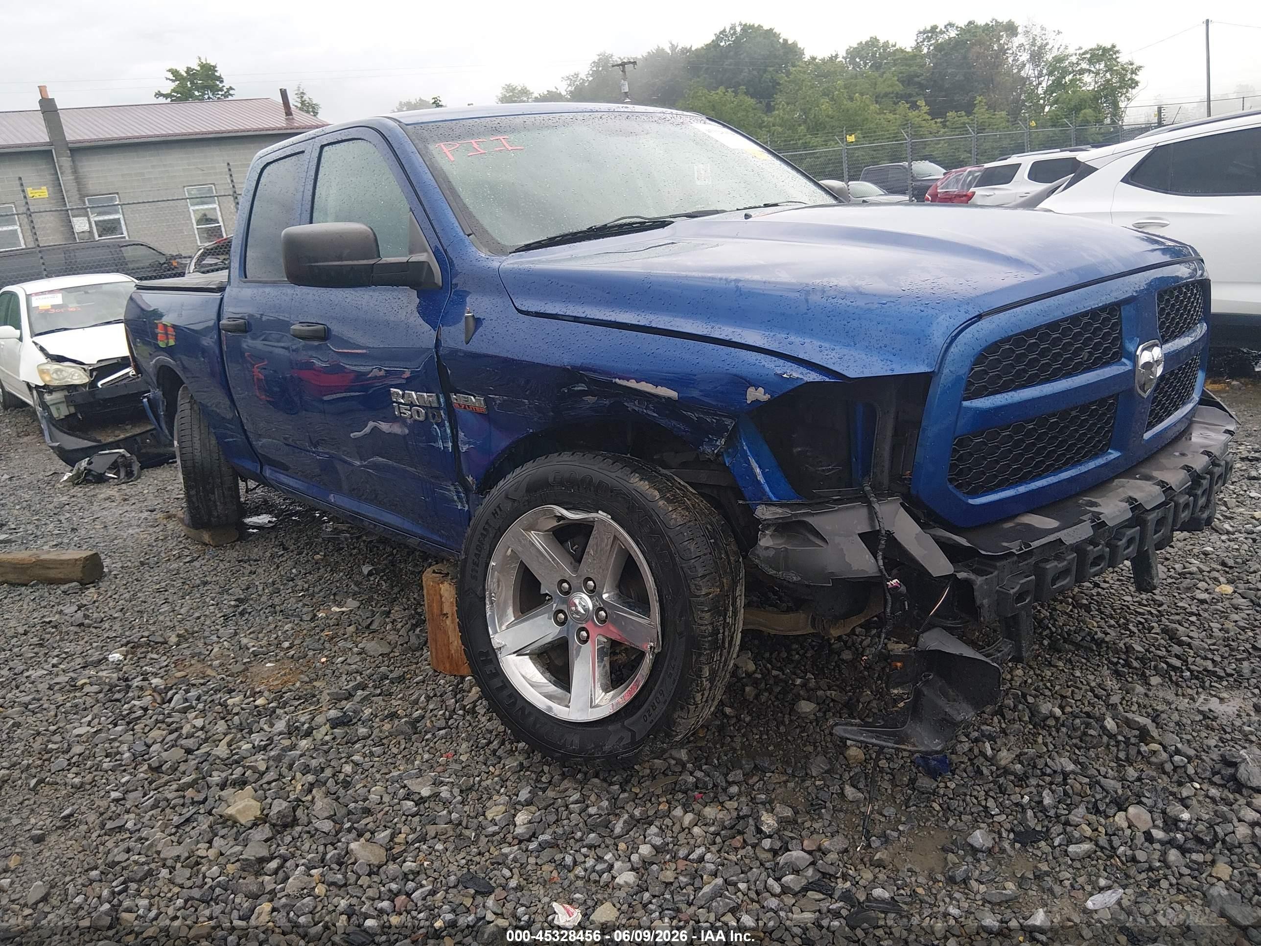 2014 Ram 1500 Express Blue vin: 1C6RR7FT8ES274928