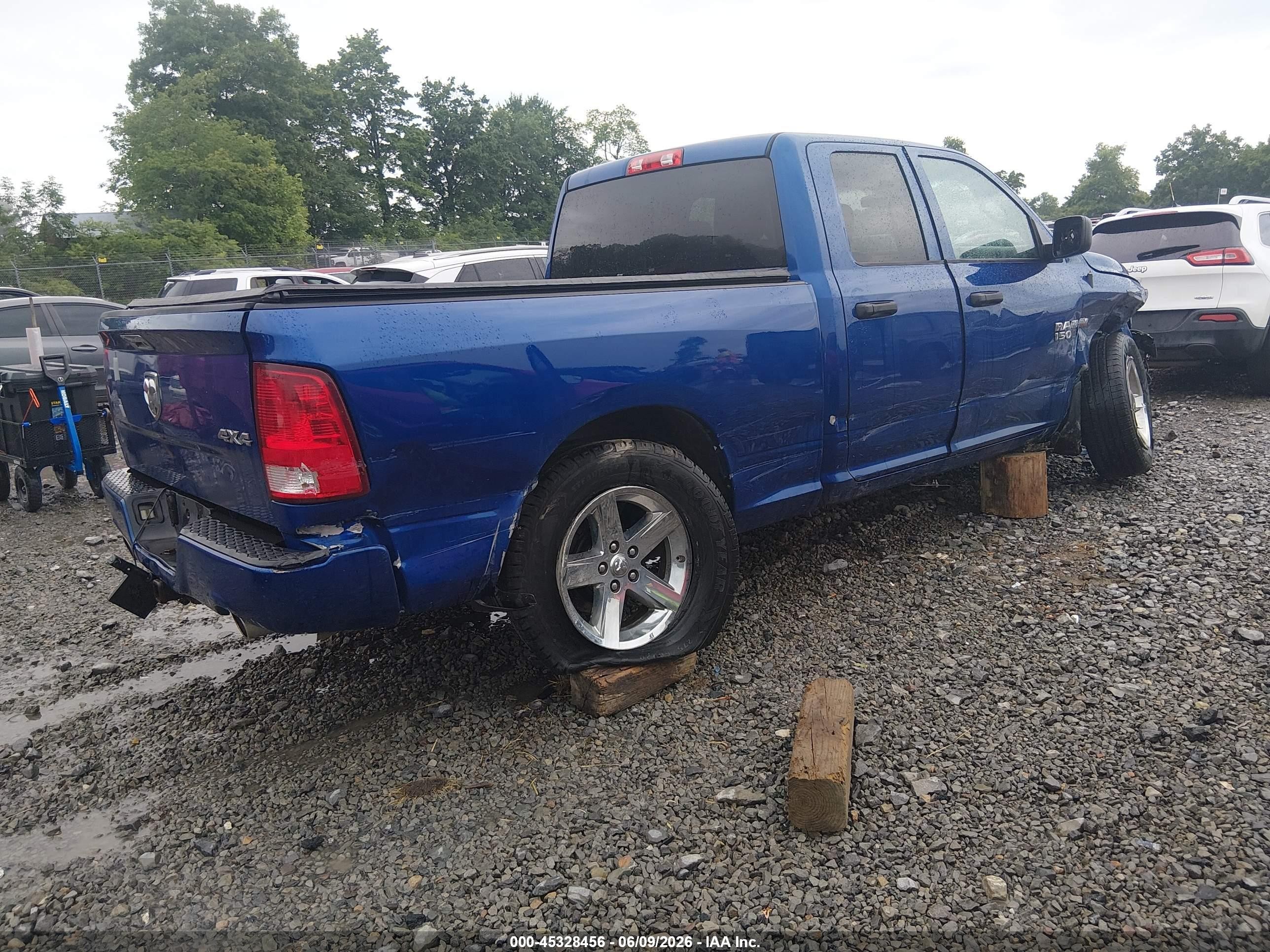 2014 Ram 1500 Express Blue vin: 1C6RR7FT8ES274928